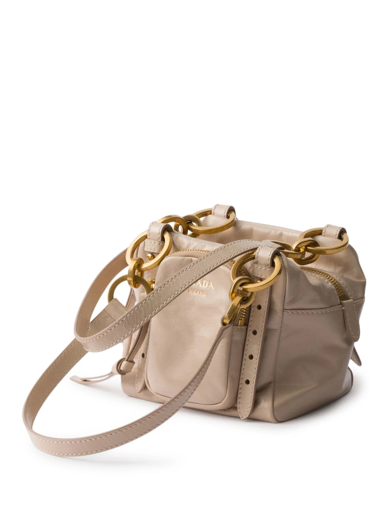 PRADA DANGLE MINI LEATHER TOP HANDLE - Image 4