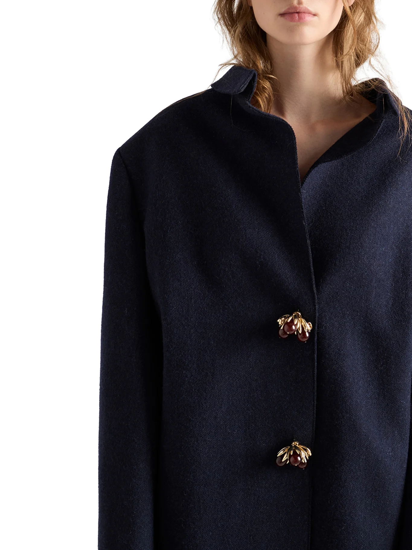 SHETLAND WOOL JACKET WITH JEWEL BUTTONS - Image 5