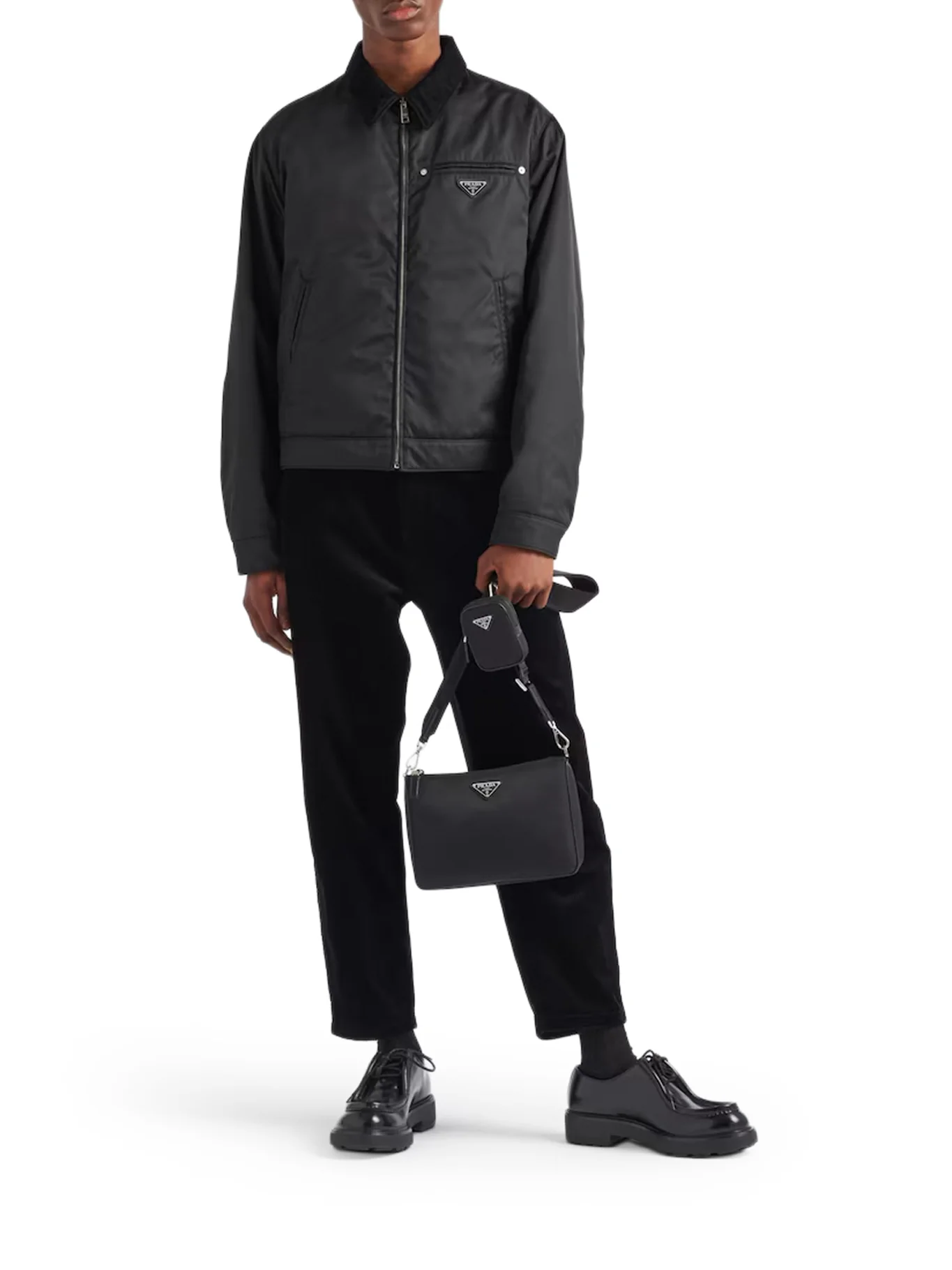 RE-NYLON AND SAFFIANO SHOULDER BAG - Image 2