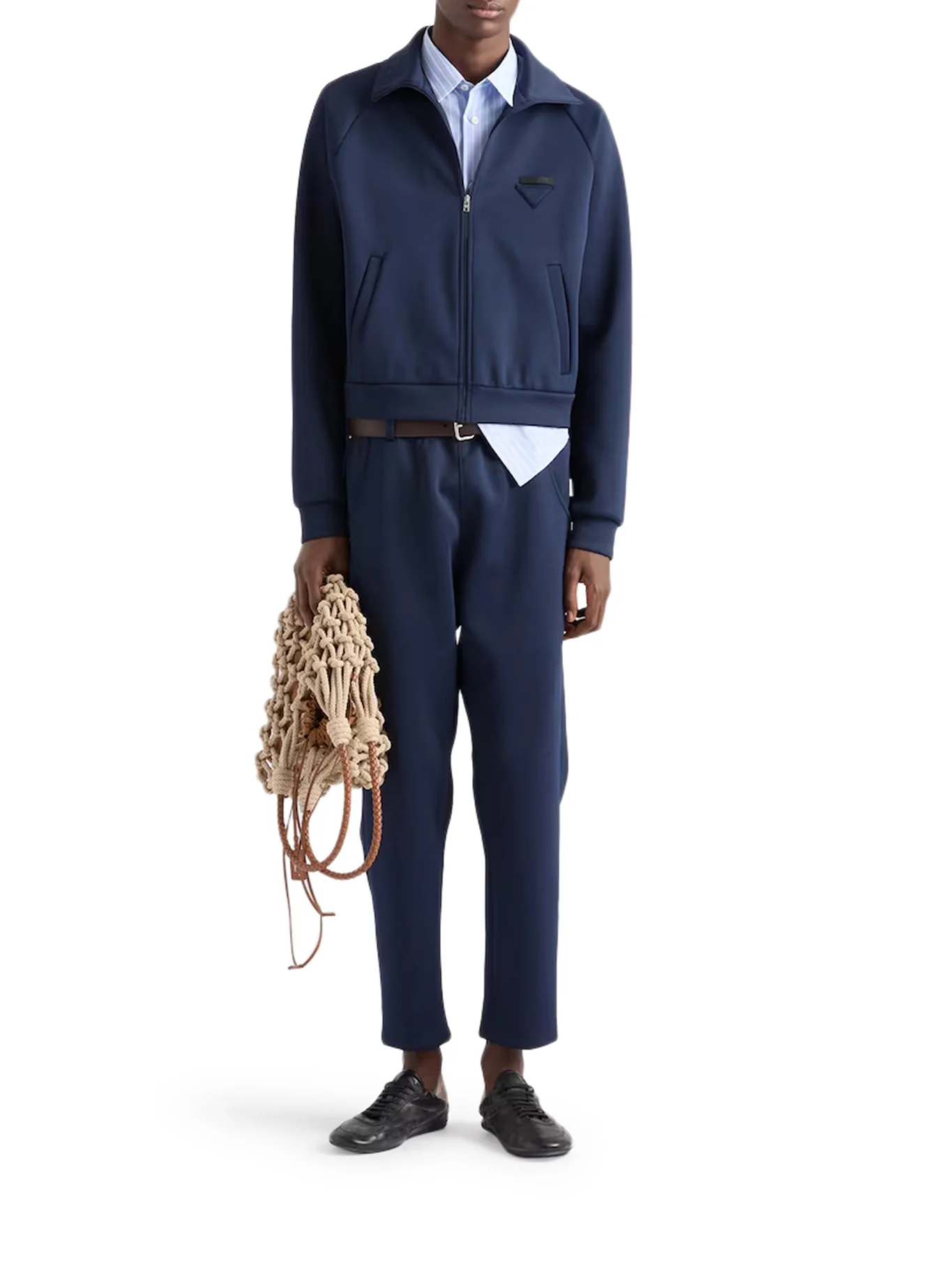 TECHNICAL FABRIC ZIP-UP SWEATSHIRT - Image 2