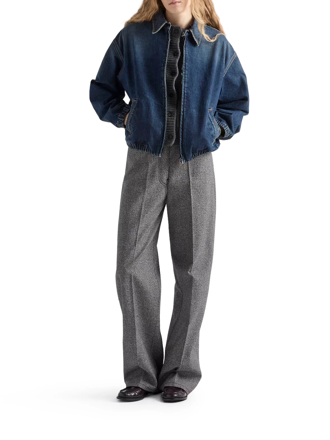 WASHED DENIM BLOUSON - Image 2