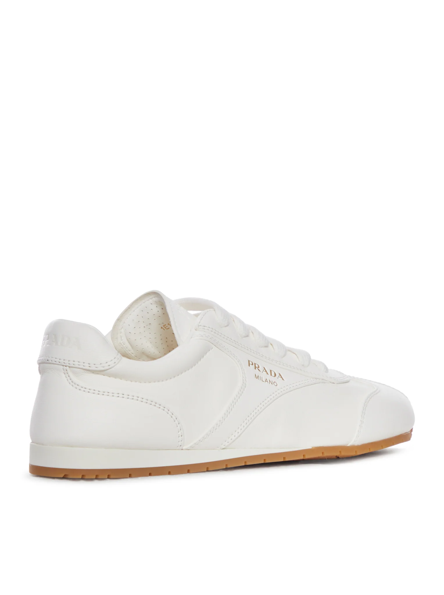WHITE NAPPA LEATHER SNEAKERS - Image 3