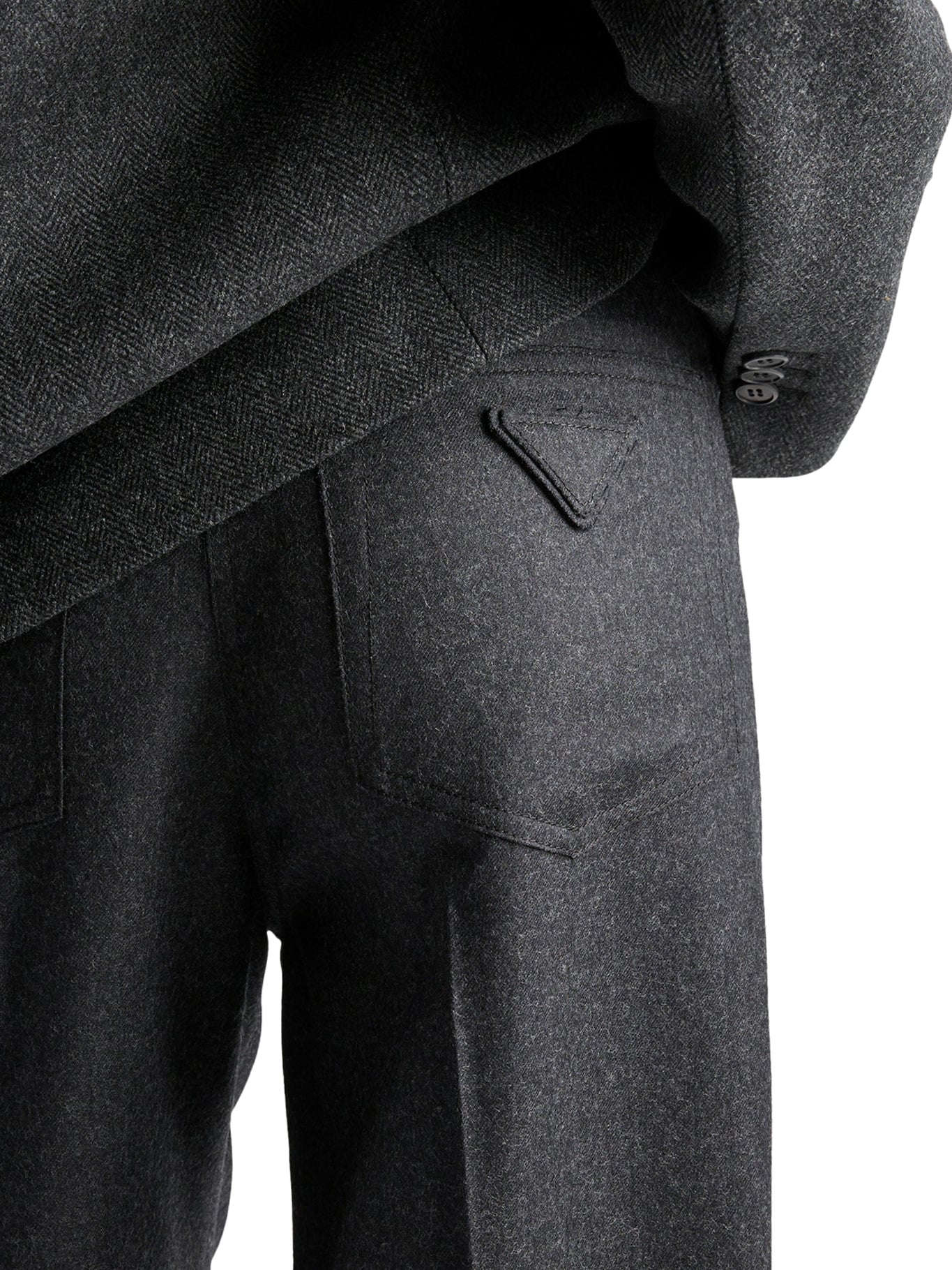 WOOL FLANNEL TROUSERS - Image 4