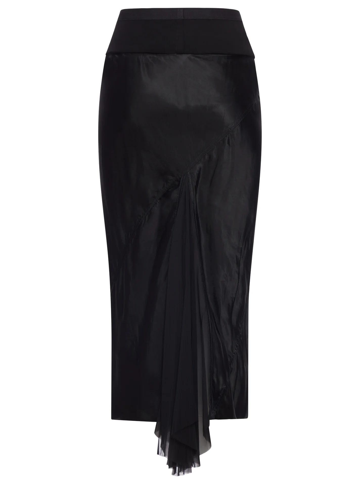 ASYMMETRIC MIDI SKIRT - Image 2