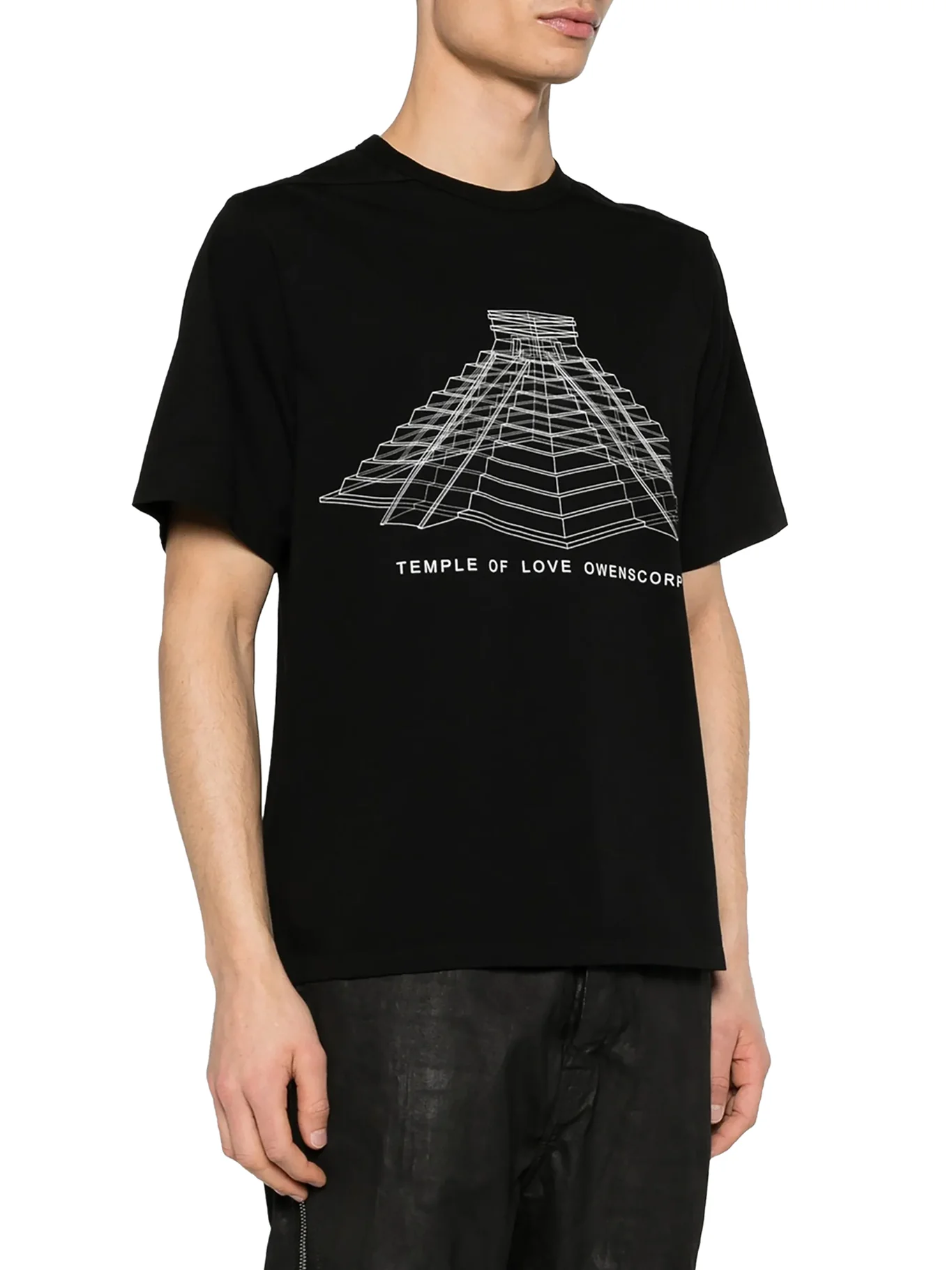 BRAD T CREW NECK COTTON T-SHIRT WITH PRINT - Image 3