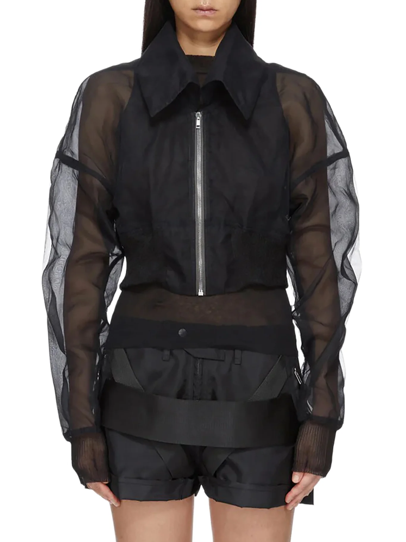 CROPPED DRACUCOLLAR BOMBER - Image 2