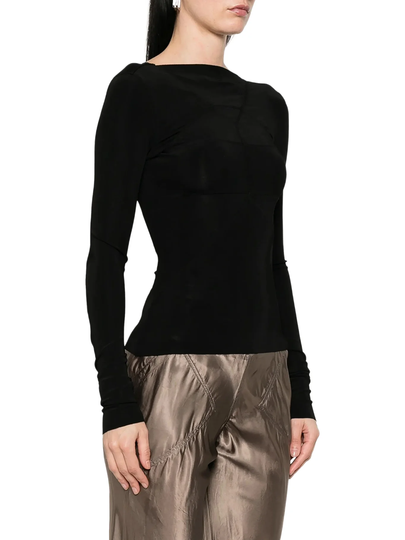 FITTED TEMPLE TOP WITH V-NECK BACK - Image 3