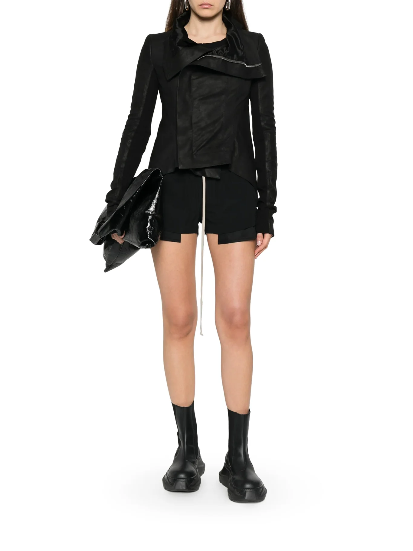 FOG SHORTS WITH DRAWSTRING IN SILK BLEND - Image 2
