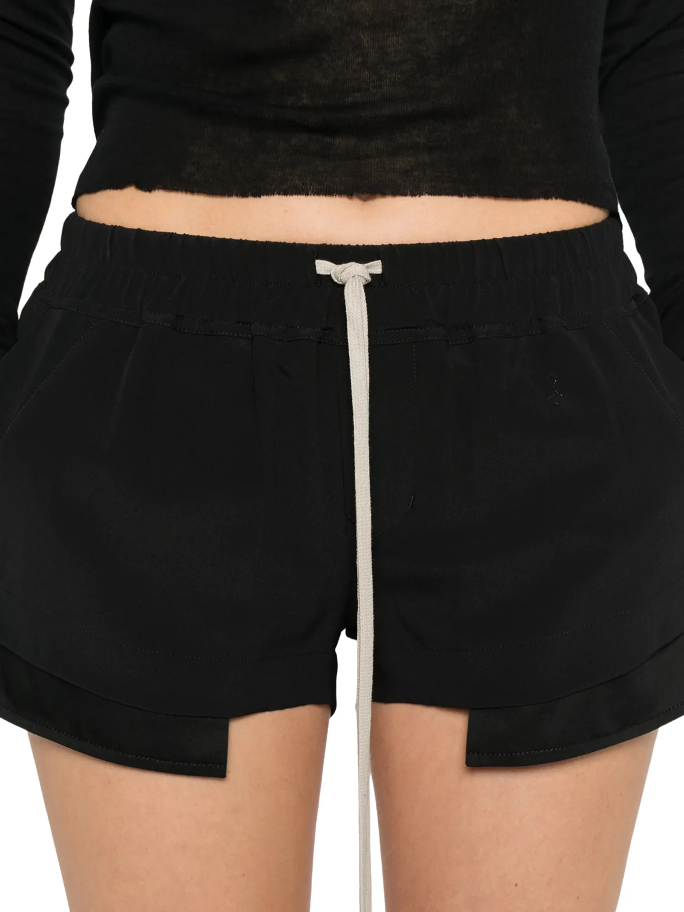 FOG SHORTS WITH DRAWSTRING IN SILK BLEND - Image 5