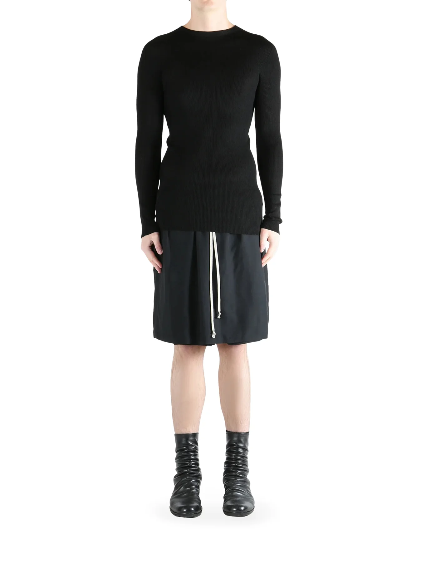 WOOL SWEATER IN SEMI-TRANSPARENT FABRIC - Image 2
