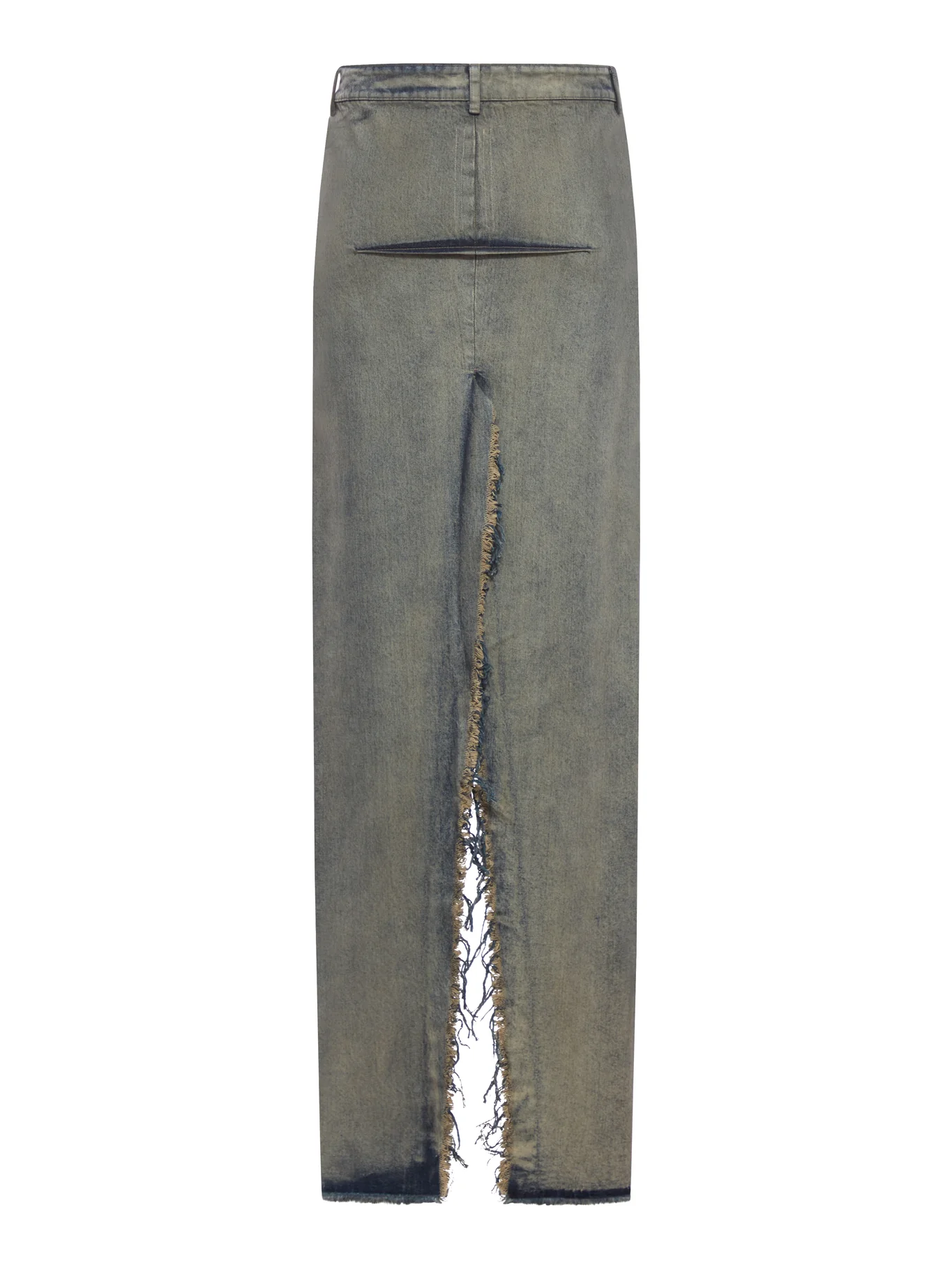 SLICED COTTON DENIM SKIRT - Image 2
