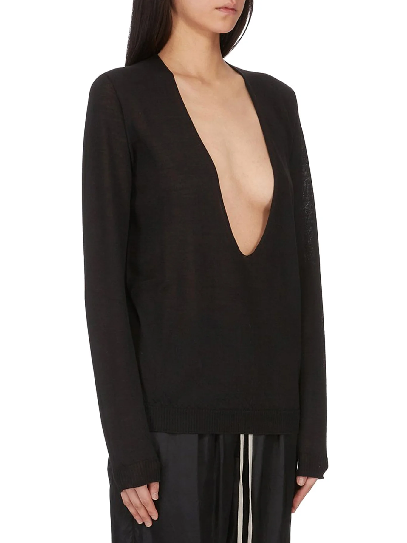 V-NECK SWEATER IN VIRGIN WOOL - Image 3