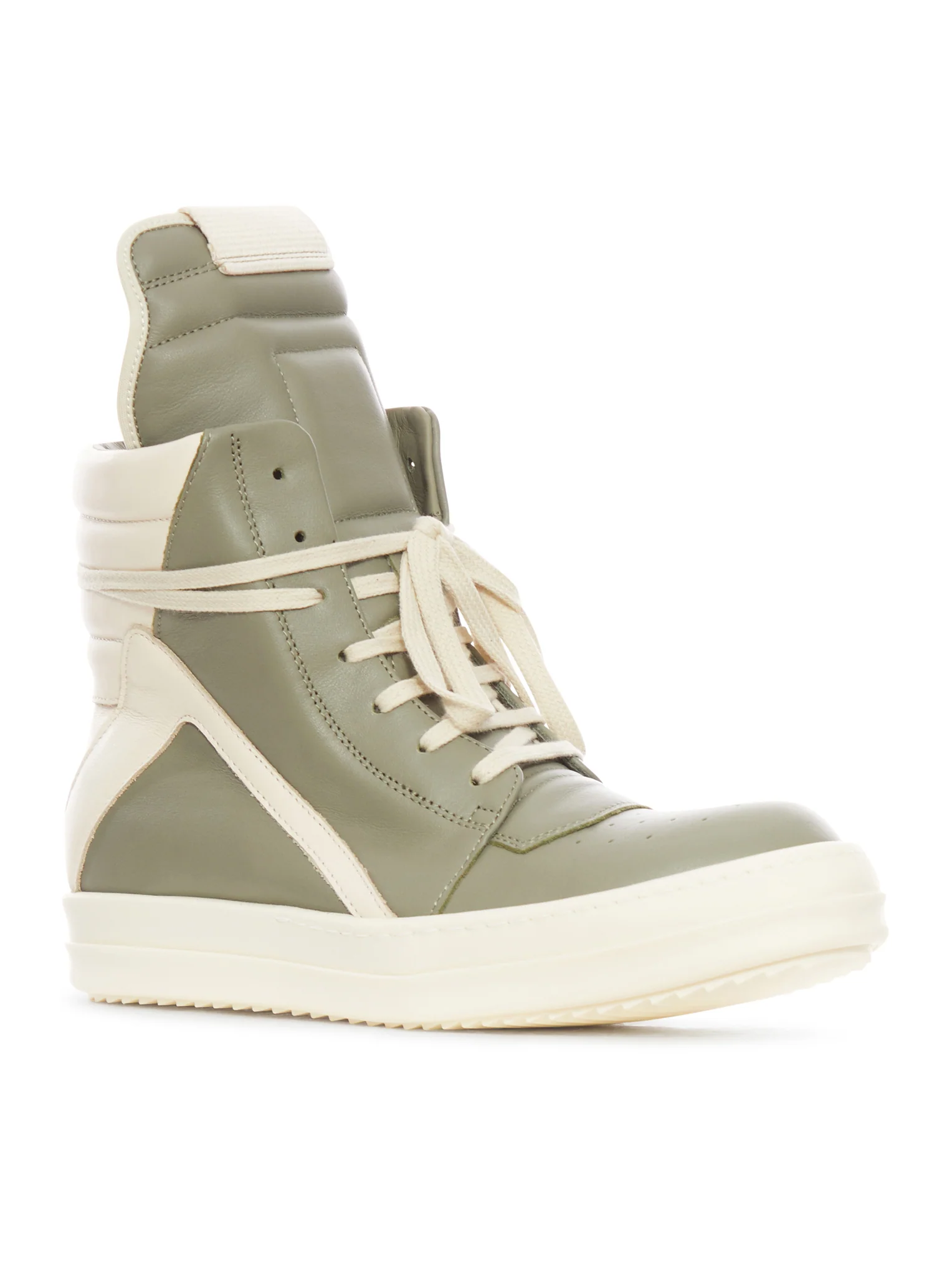 WOMAN`S GEOBASKET LEATHER SNEAKERS - Image 2