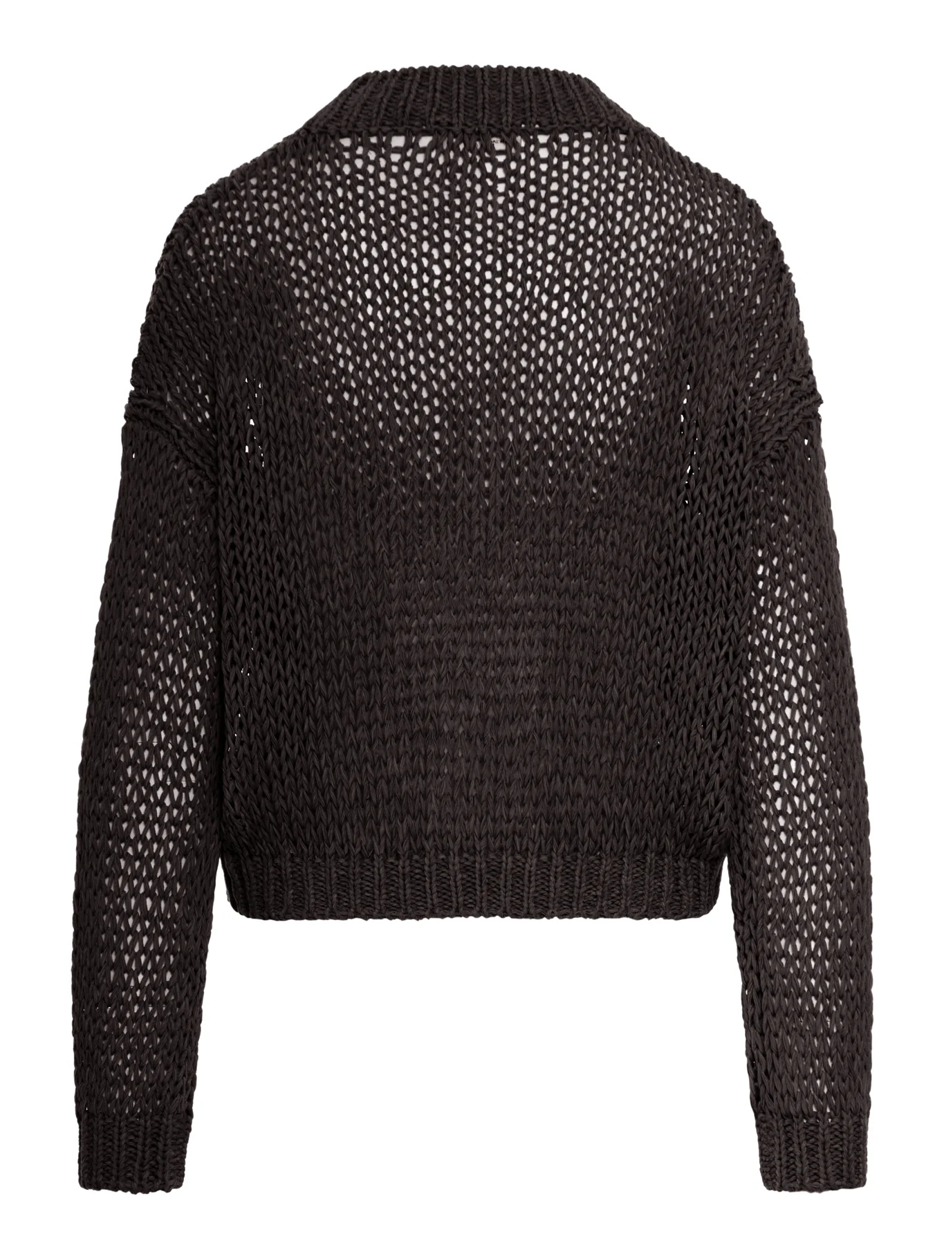 CROPPED CARDIGAN IN PERFORATED KNIT - Image 2