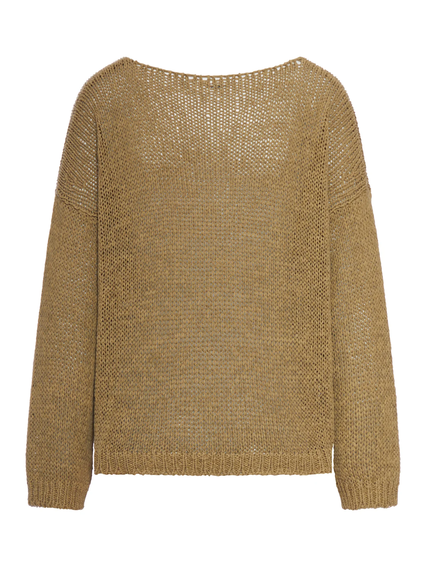 OPENWORK SWEATER WITH DROPPED SHOULDERS IN COTTON BLEND - Image 2
