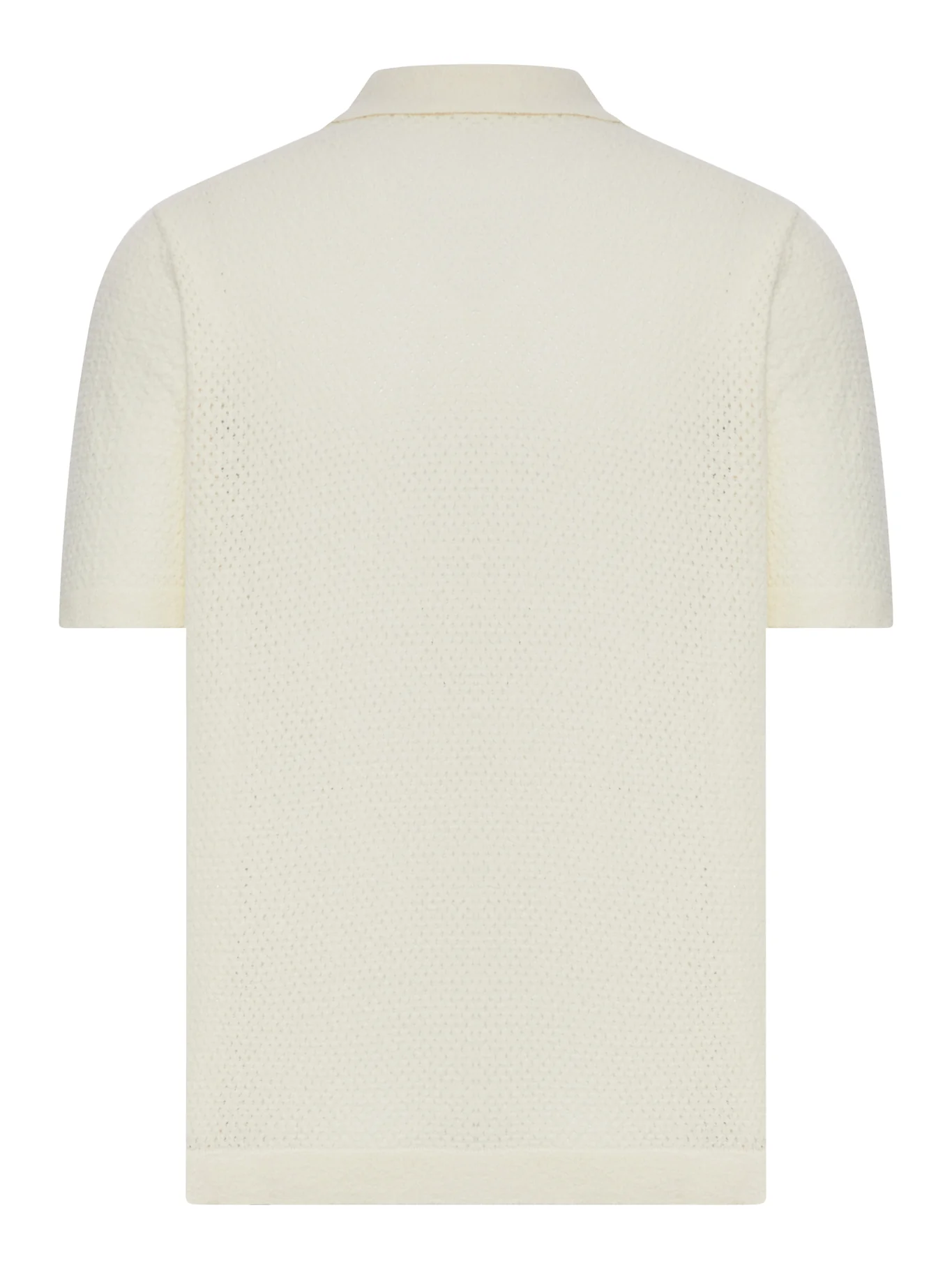 PERFORATED KNIT SHIRT WITH CLASSIC COLLAR - Image 2