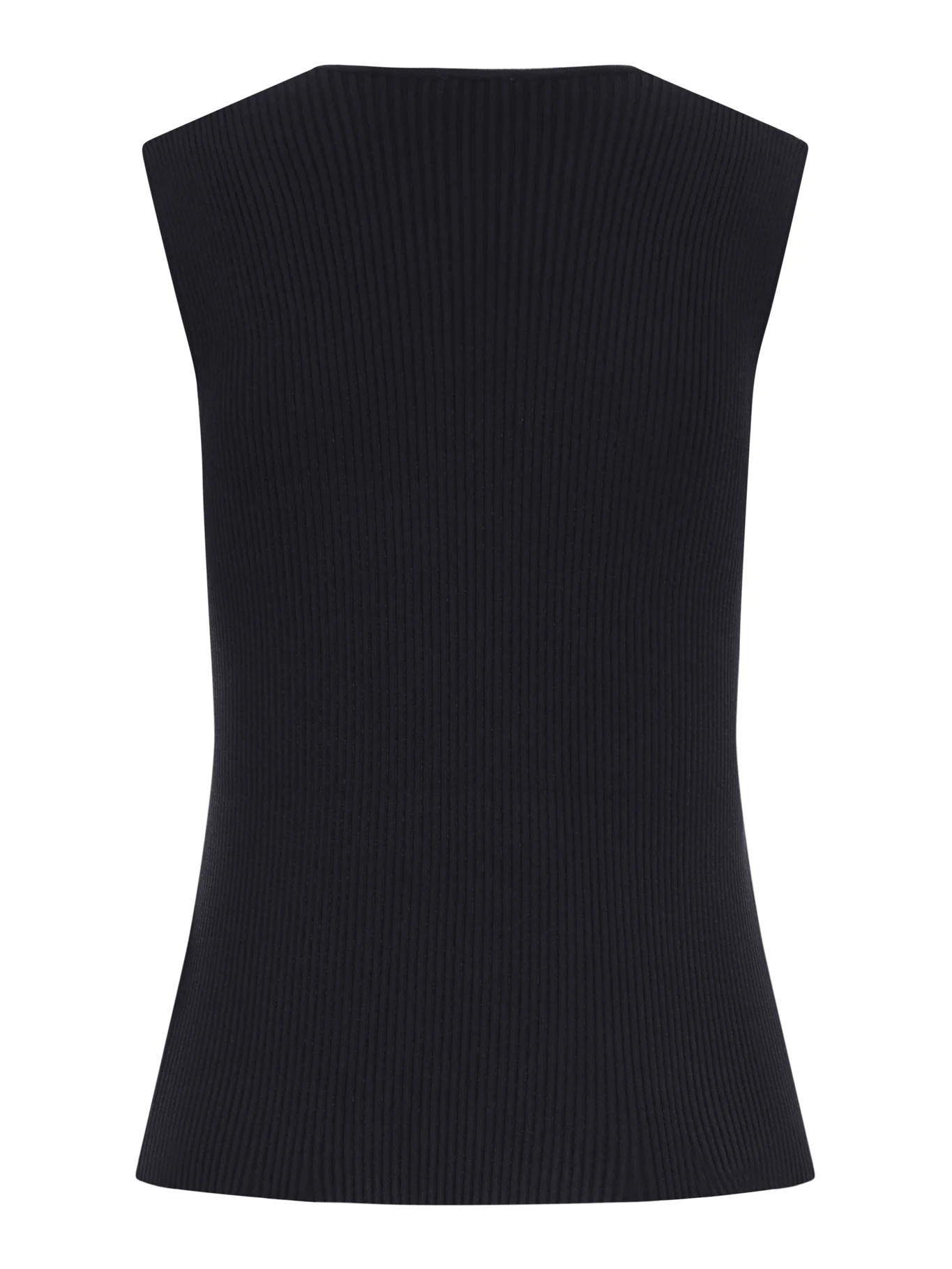 SLEEVELESS TOP IN VERTICAL RIBBED KNIT - Image 2