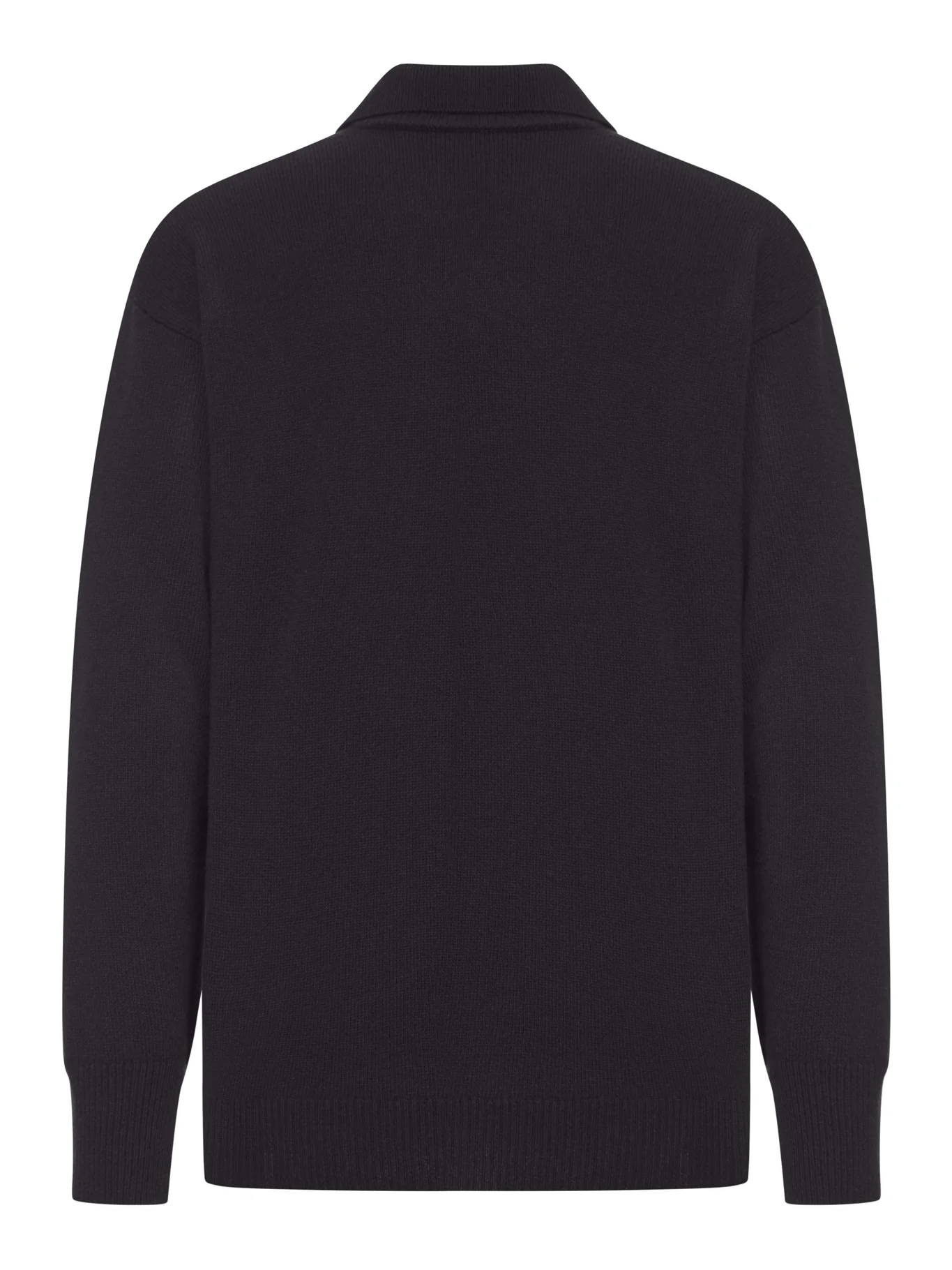 V-NECK WOOL POLO SHIRT - Image 2