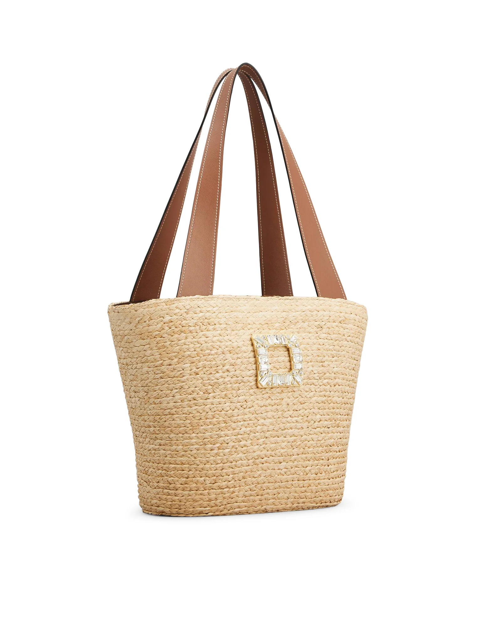 SMALL RAFFIA SHOPPING BAG - Image 2