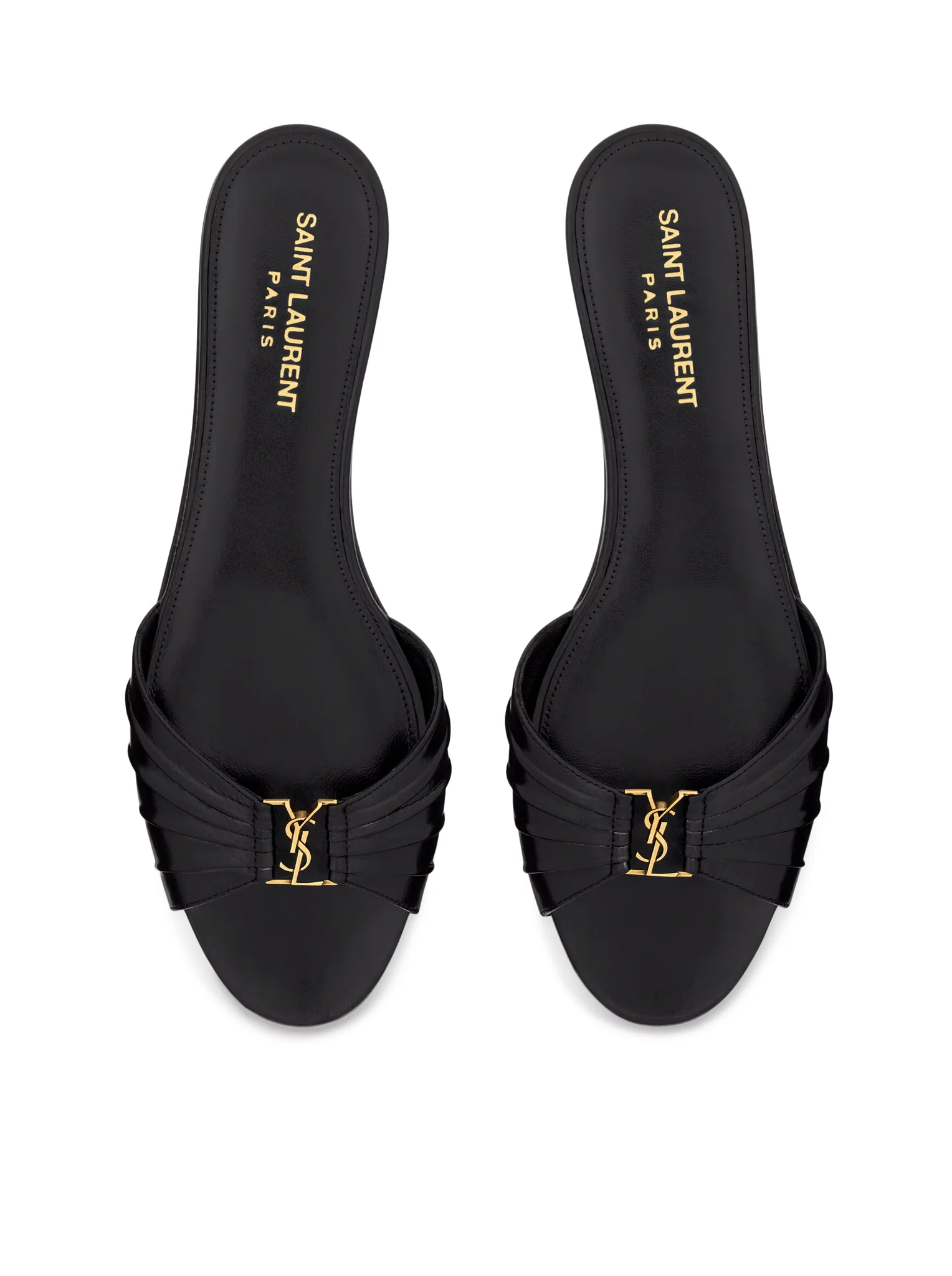 BABYLONE SLIDES IN SMOOTH LEATHER - Image 3