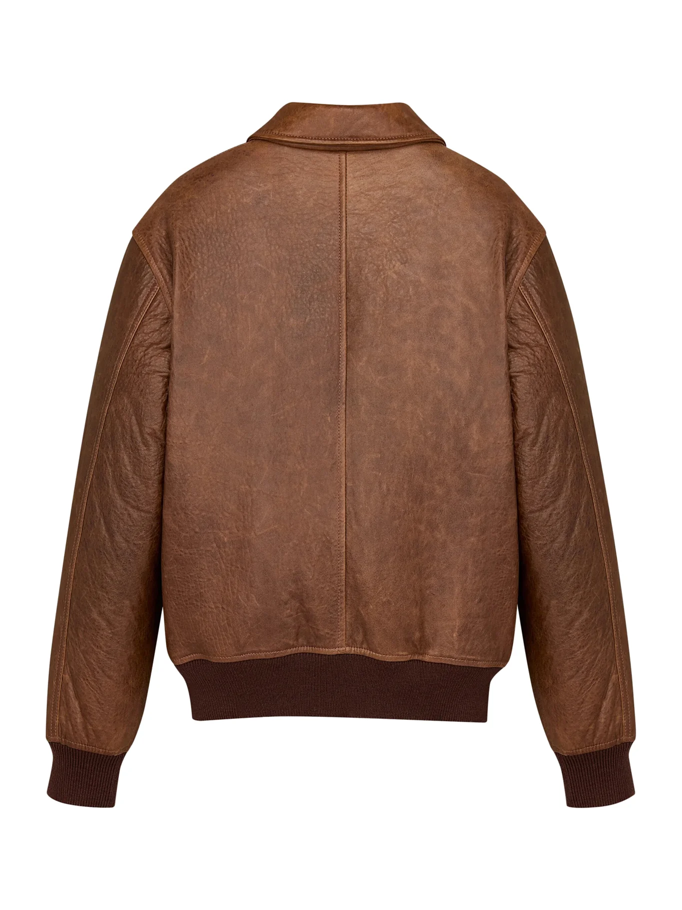 VINTAGE GRAINED LAMBSKIN BOMBER JACKET - Image 2