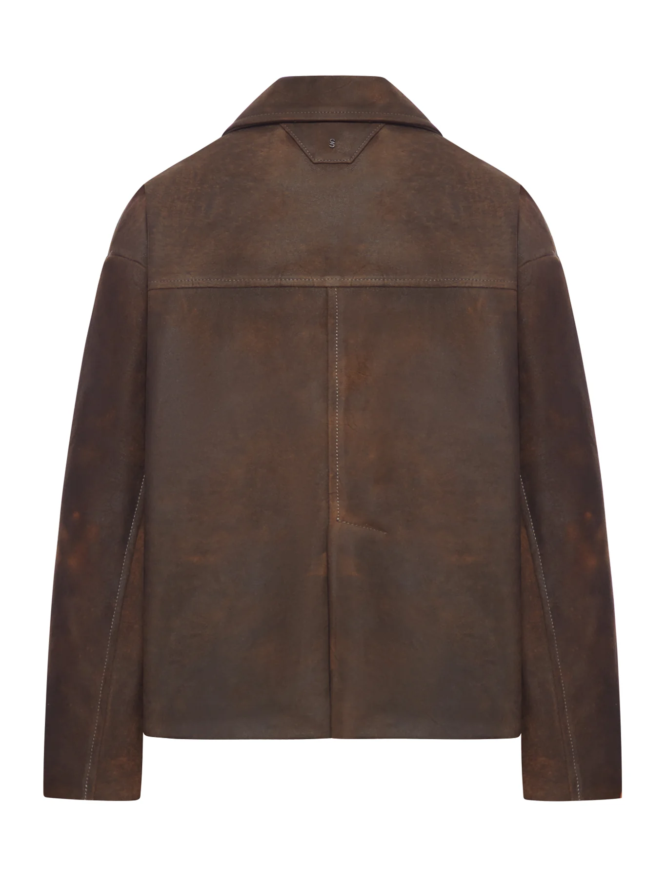 SINGLE-BREASTED LEATHER JACKET - Image 2