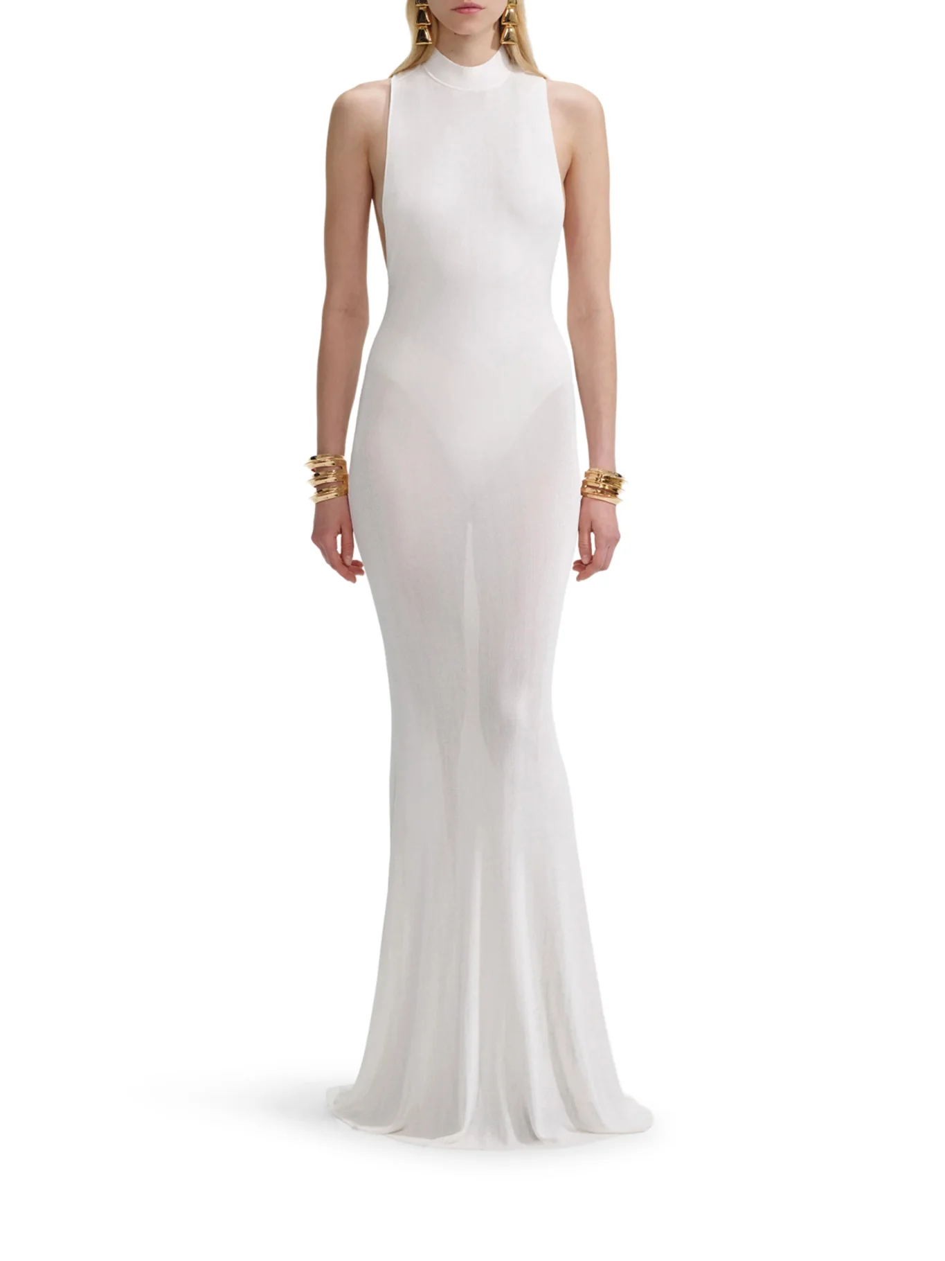 LONG DRESS WITH CROSSED BACK - Image 2