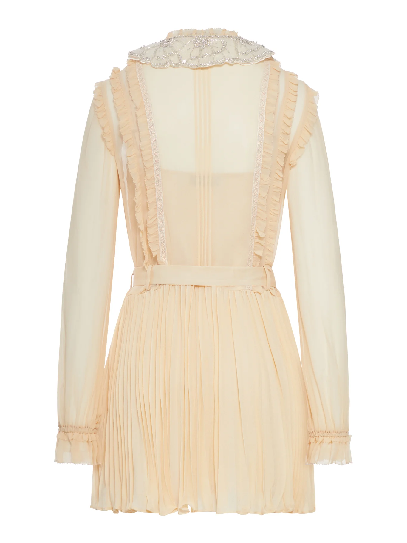 PLEATED GEORGETTE MINI DRESS - Image 2