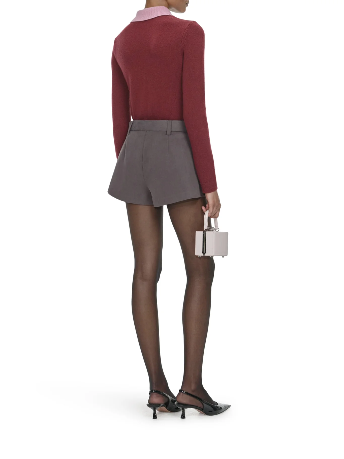 SWEATER WITH CLASSIC CONTRAST COLLAR - Image 4