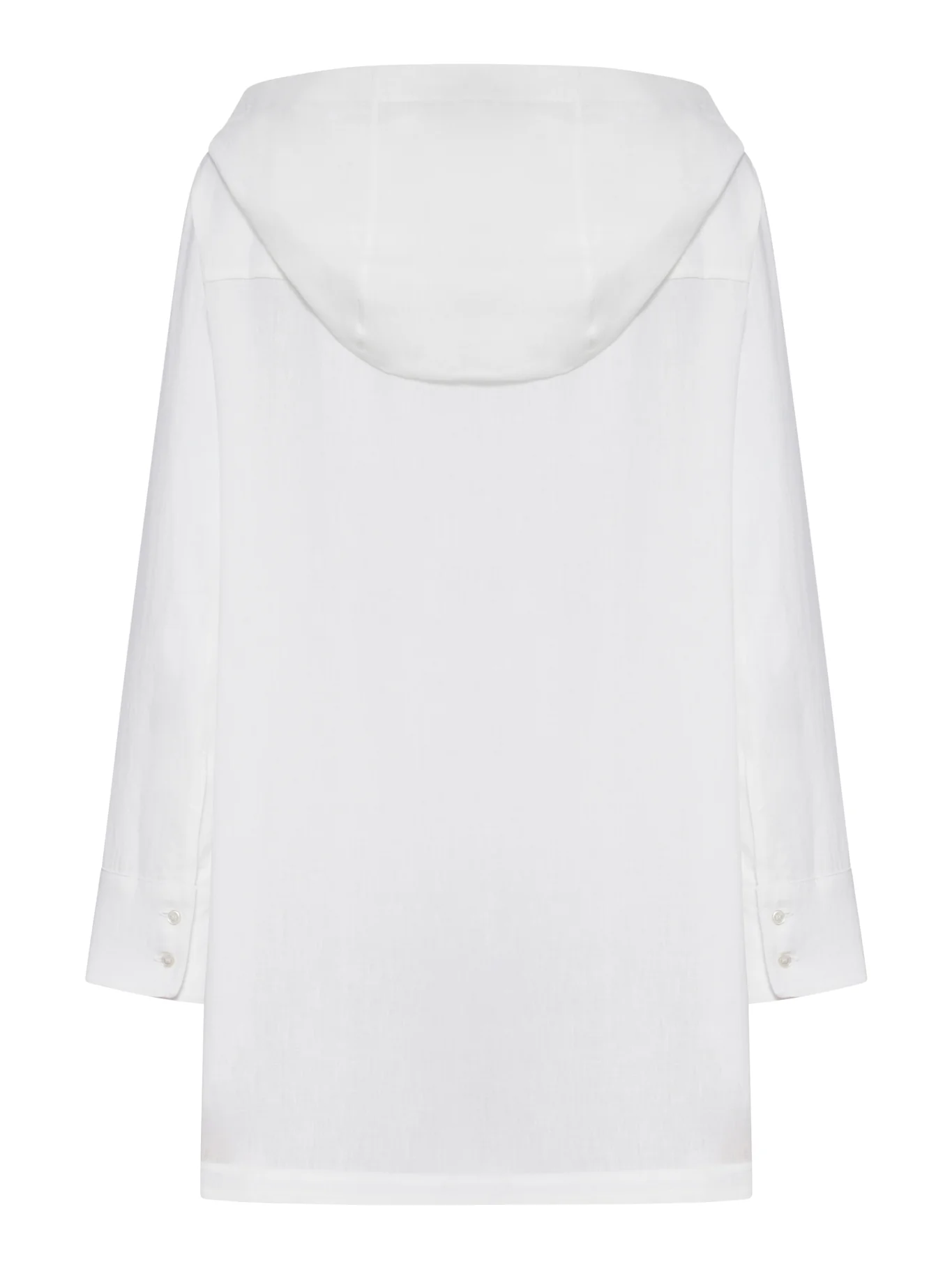 LINEN BLOUSE WITH HOOD - Image 2