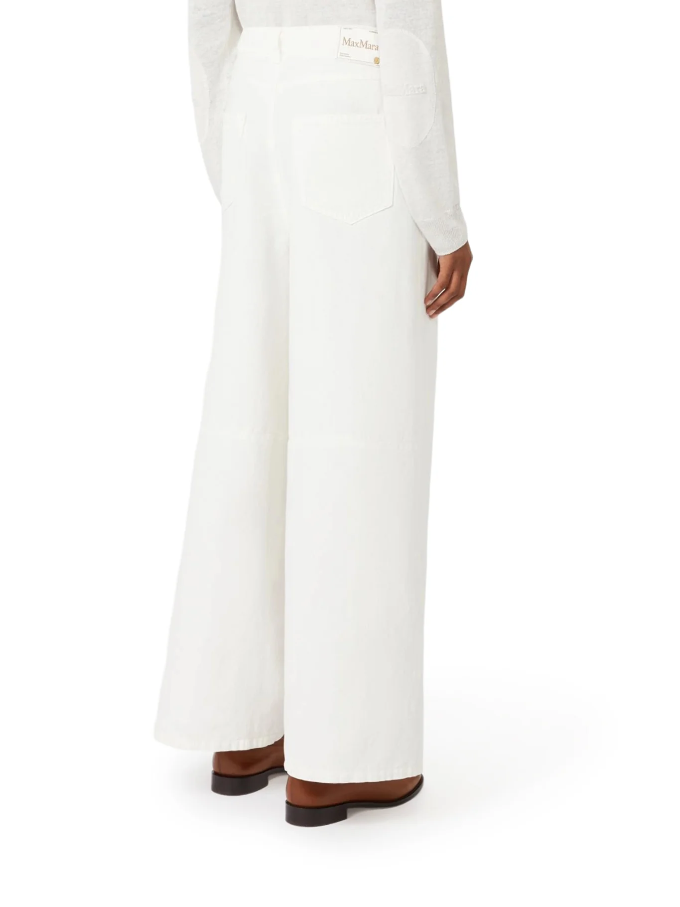 WIDE COTTON AND LINEN TROUSERS - Image 4