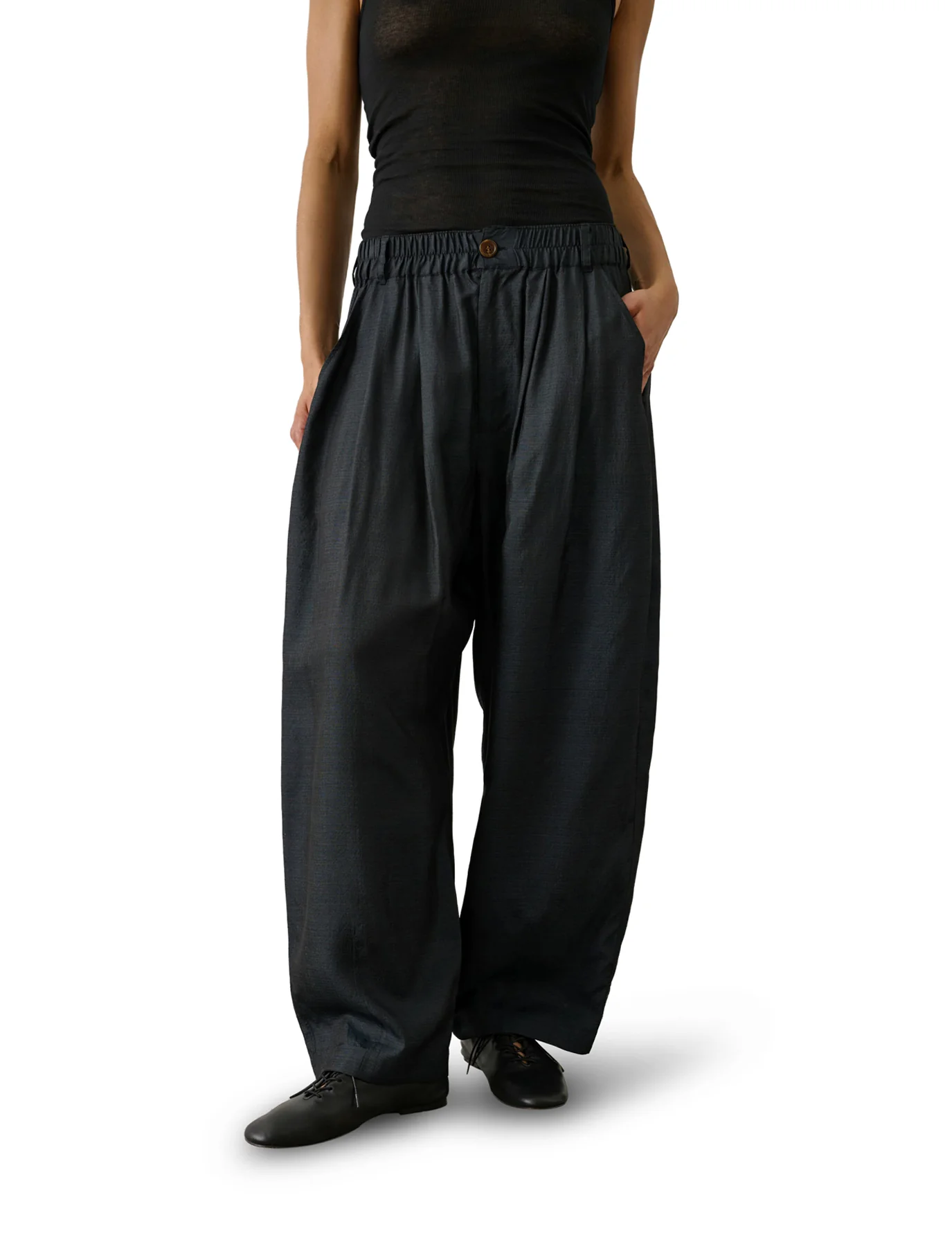 VERNON STRETCH SILK TROUSERS - Image 3