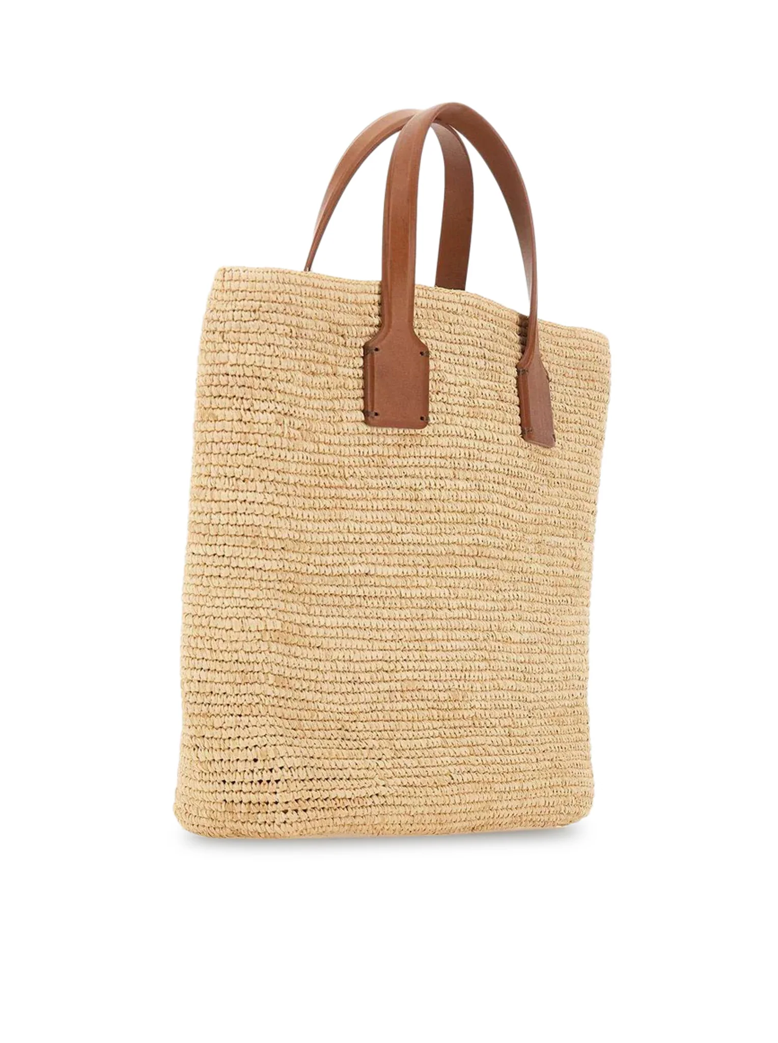 SACHA RAFFIA HANDBAG WITH LEATHER INSERTS - Image 2