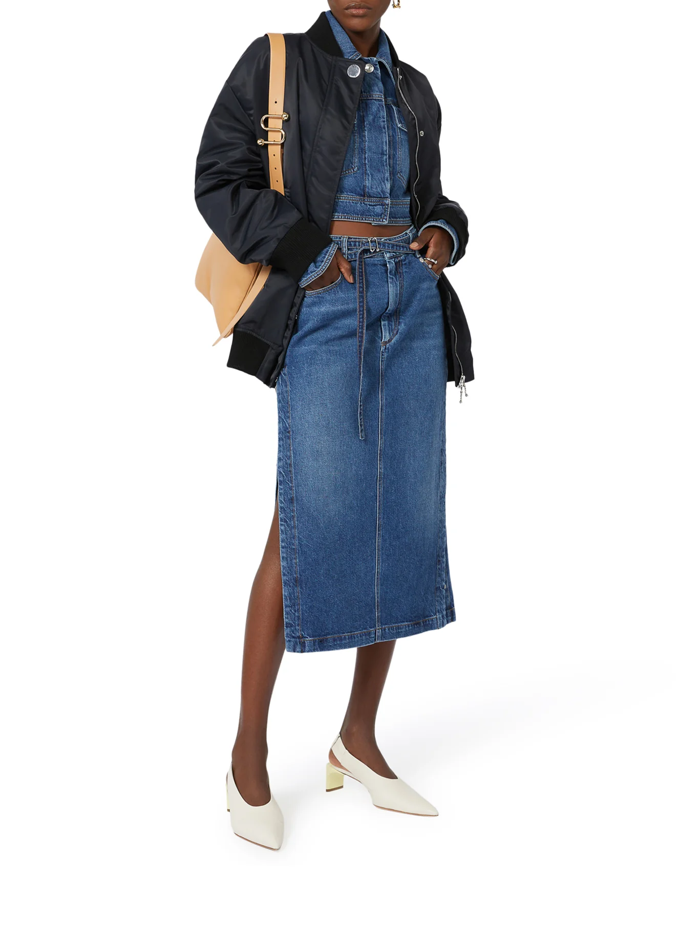 OVERSIZED TWILL BOMBER - Image 2