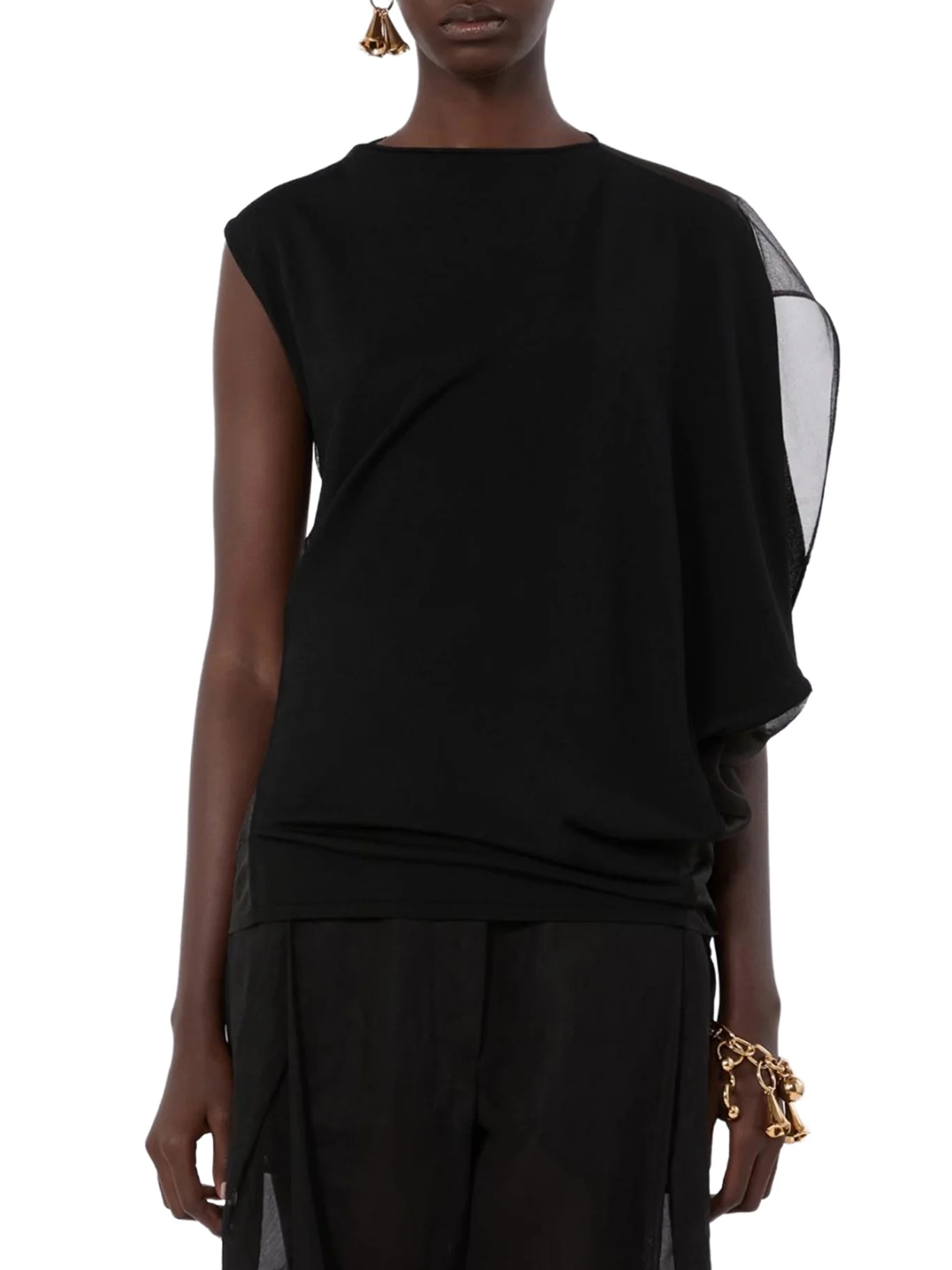 ASYMMETRIC TOP IN STRETCH FABRIC - Image 3