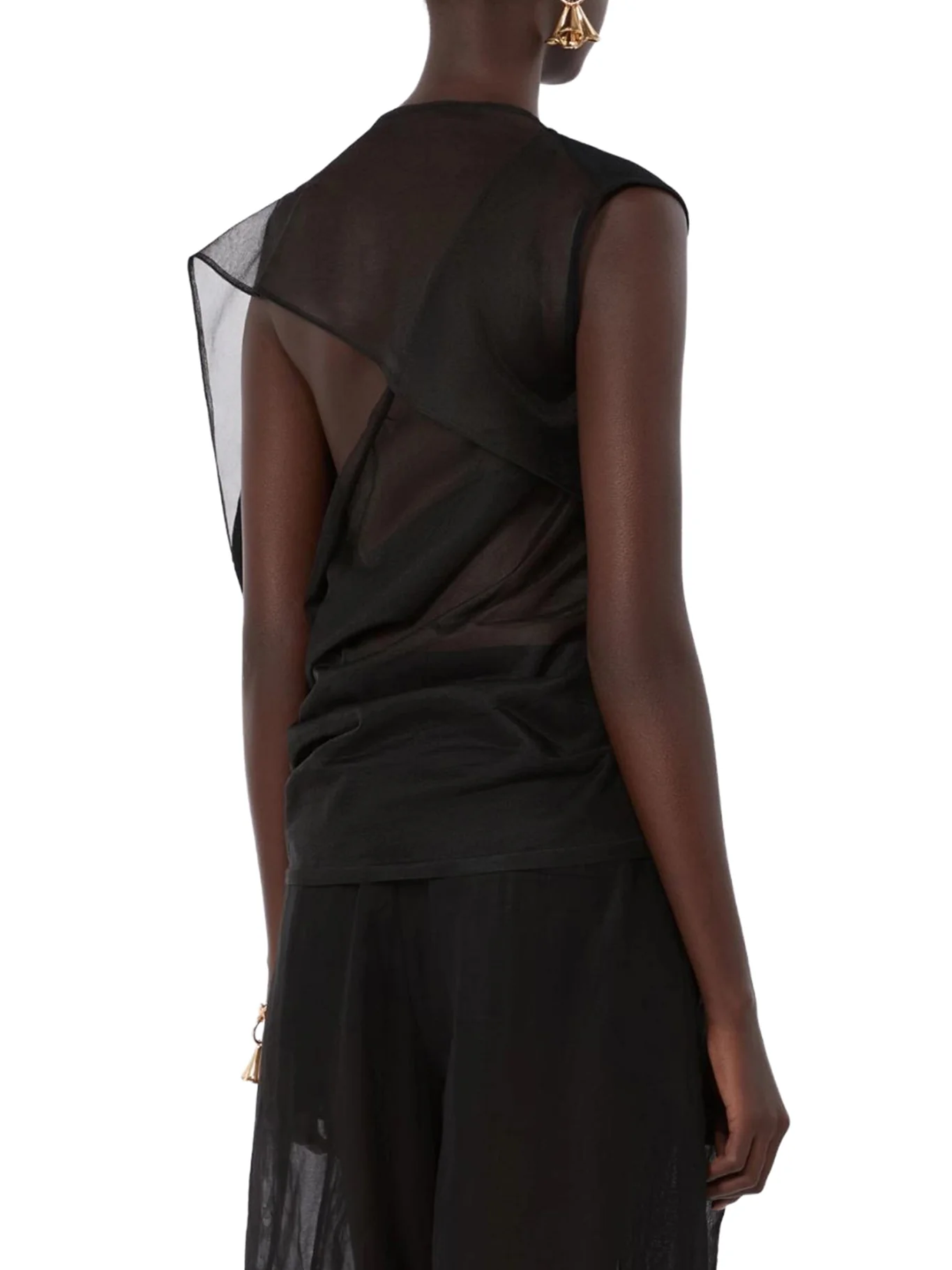 ASYMMETRIC TOP IN STRETCH FABRIC - Image 4