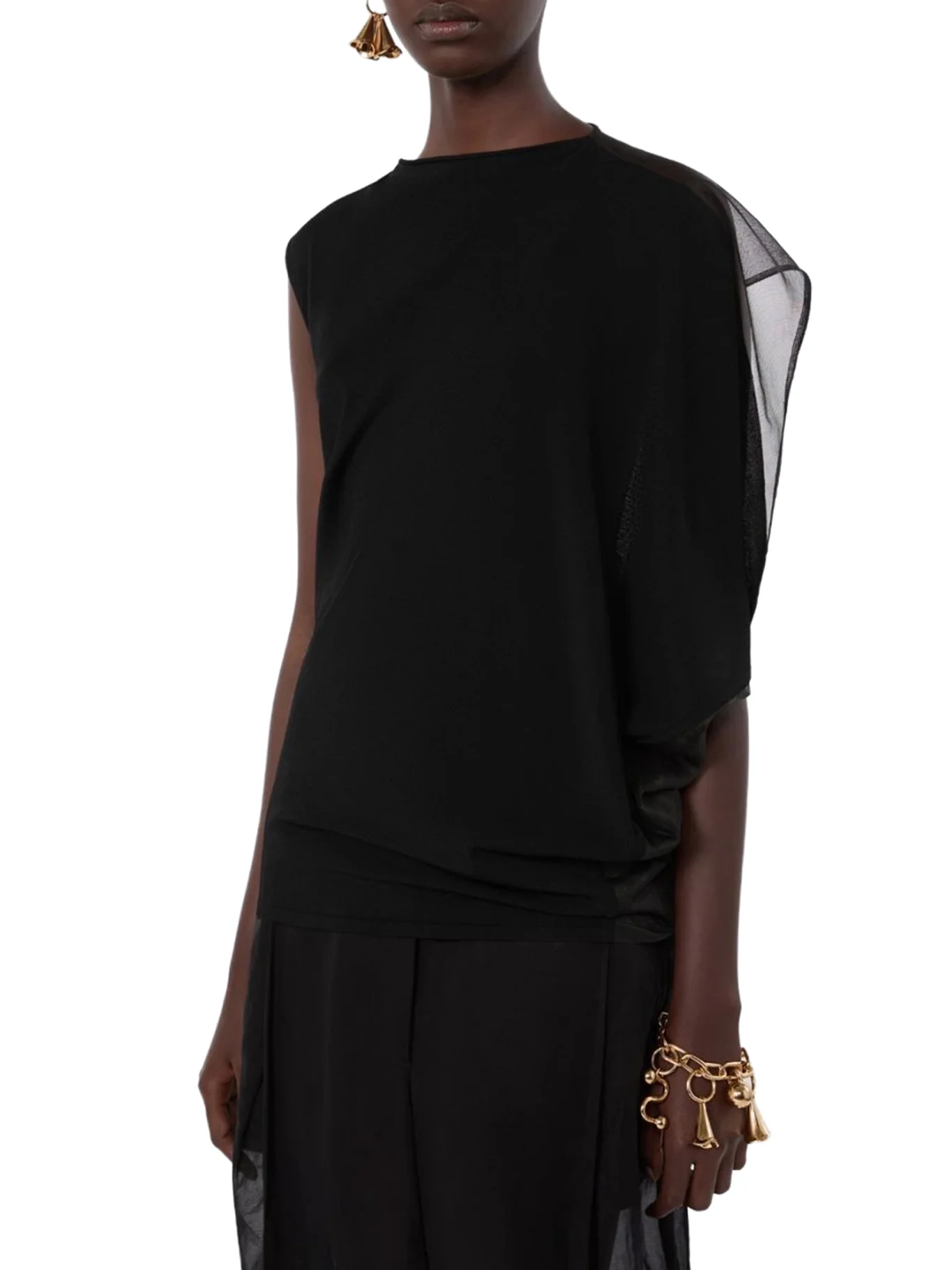ASYMMETRIC TOP IN STRETCH FABRIC - Image 5