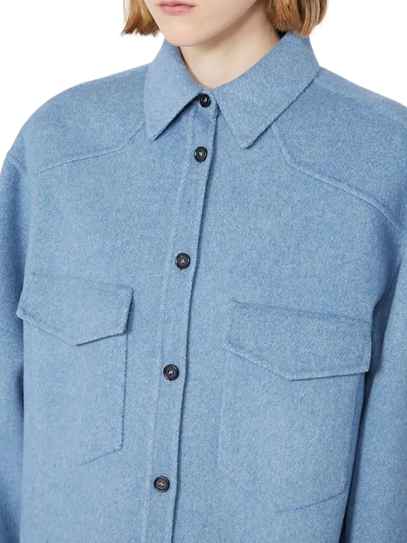 OVERSIZED PALPITI SHIRT IN PURE WOOL - Image 5