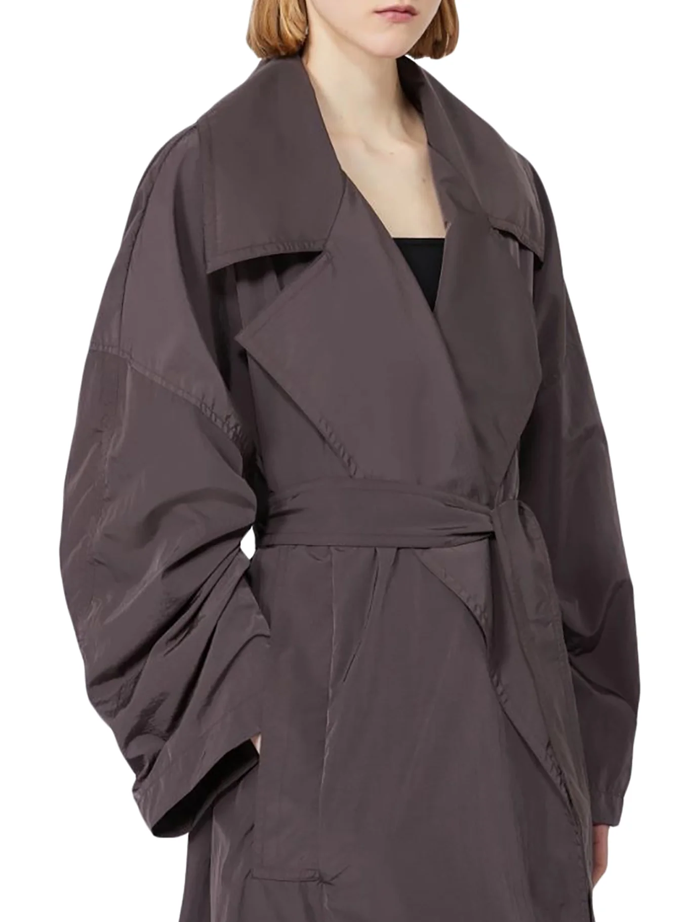 OVERSIZED TAFFETA TRENCH COAT WITH BARBA - Image 5