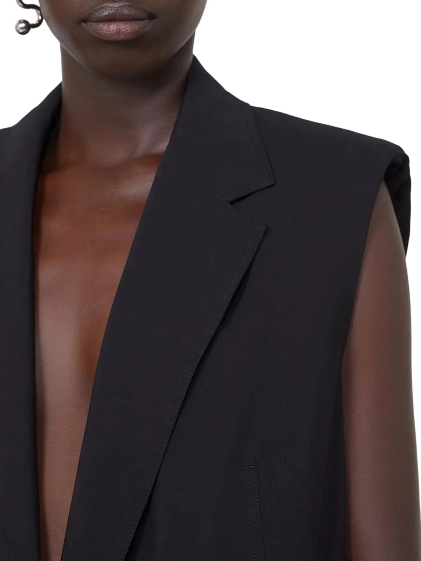OVERSIZED VEST IN WASHED VISCOSE - Image 5