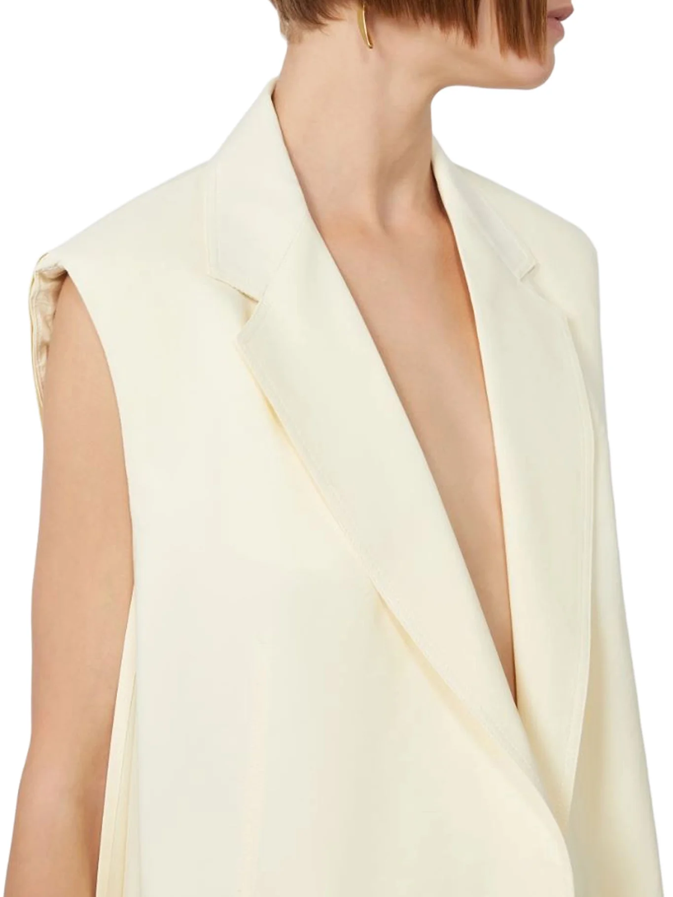 OVERSIZED VEST IN WASHED VISCOSE - Image 5