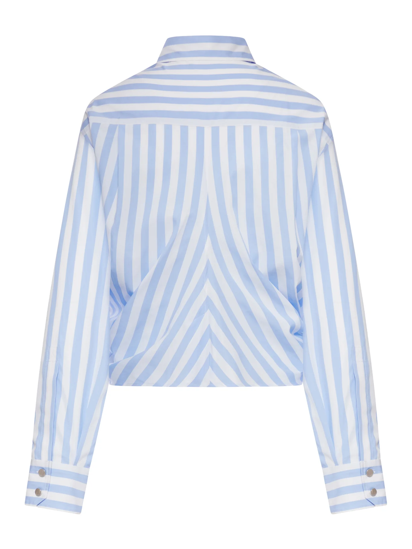 PALMIZI CROPPED COTTON SHIRT WITH FRONT KNOT - Image 2