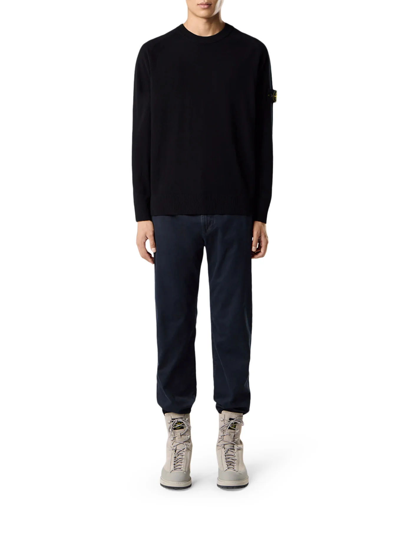 COMPASS LOGO CREW NECK WOOL SWEATER - Image 2