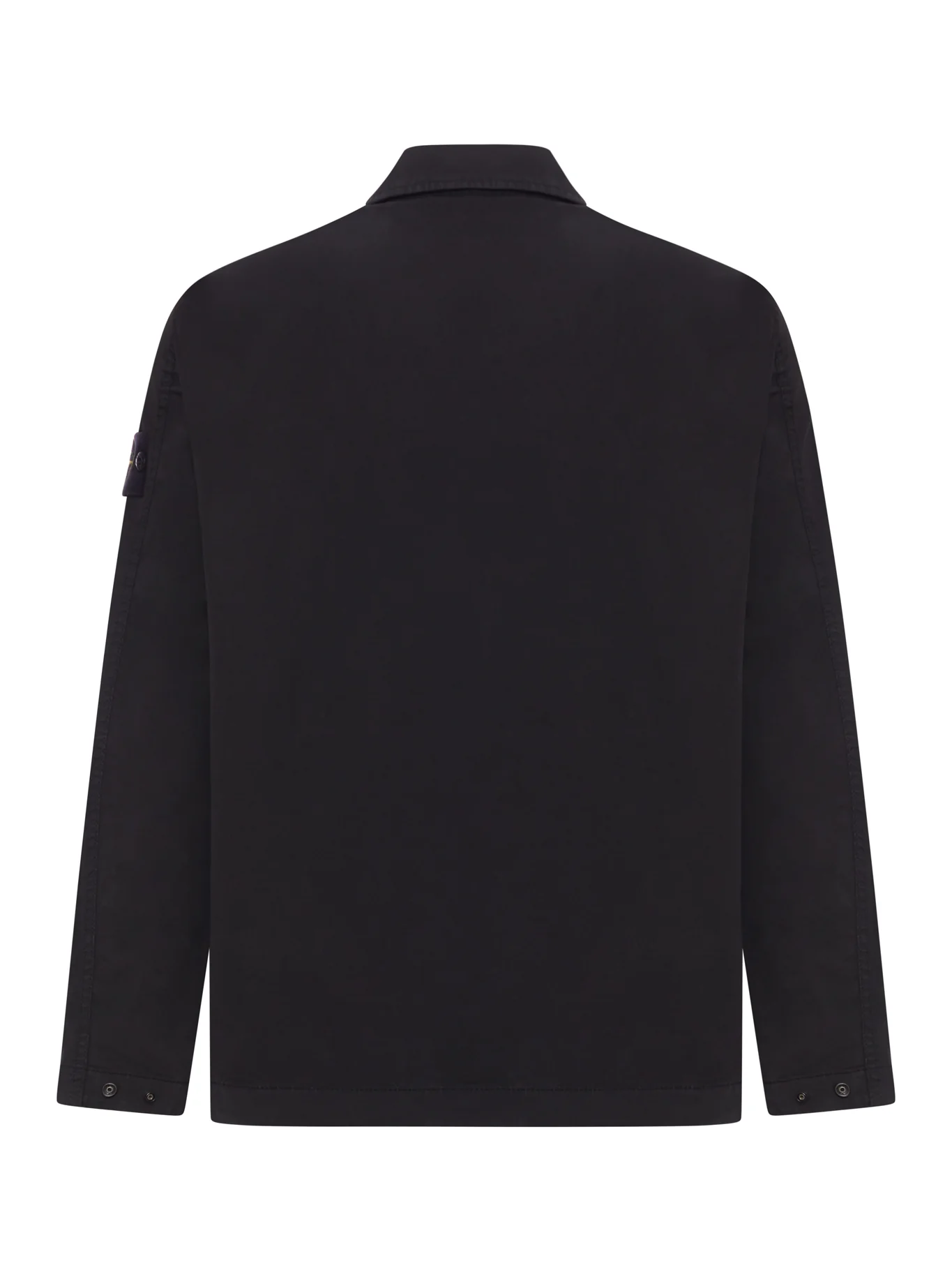 COTTON OVERSHIRT WITH CHEST POCKET AND REMOVABLE BADGE - Image 2