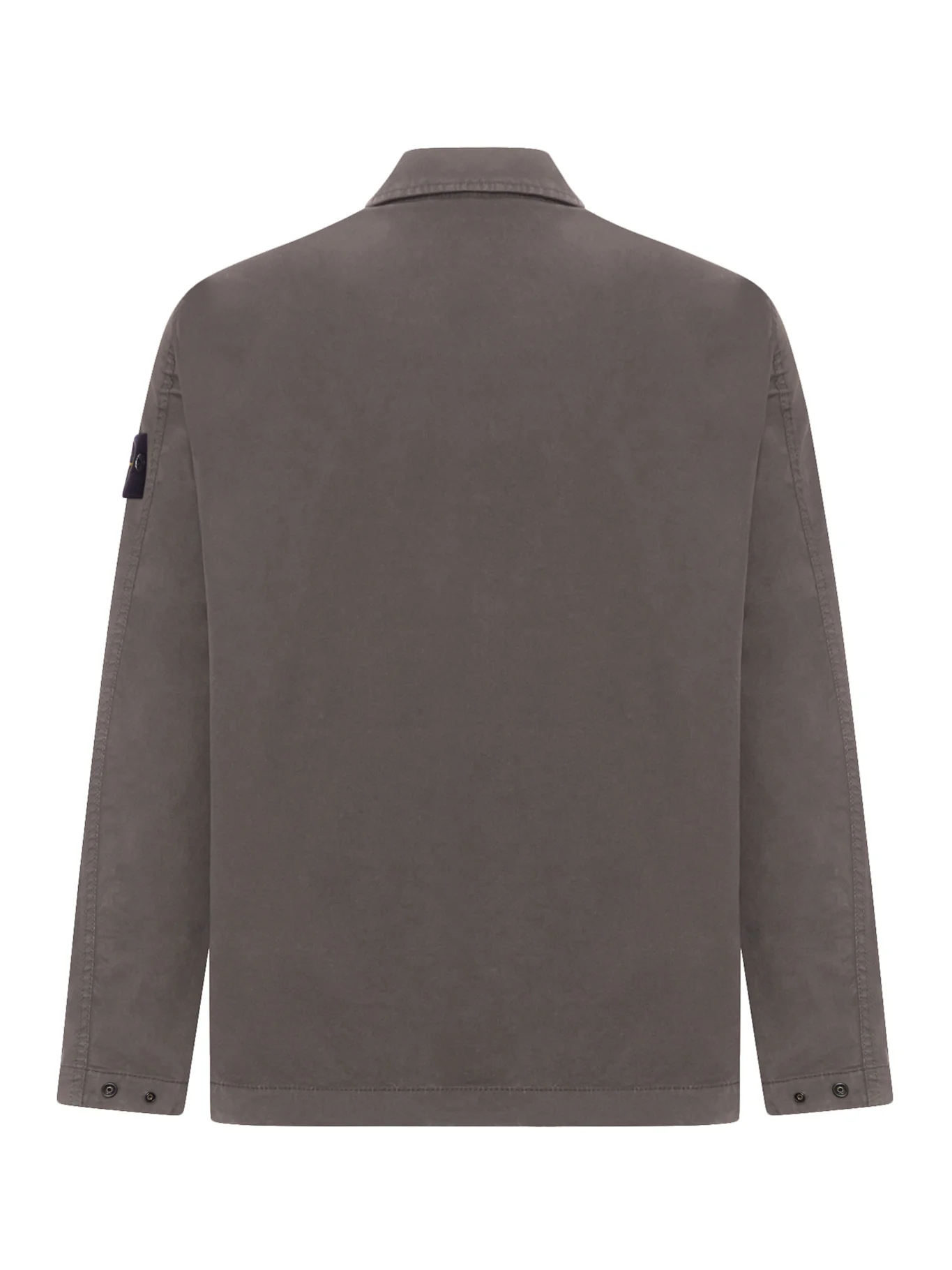 COTTON OVERSHIRT WITH CHEST POCKET AND REMOVABLE BADGE - Image 2