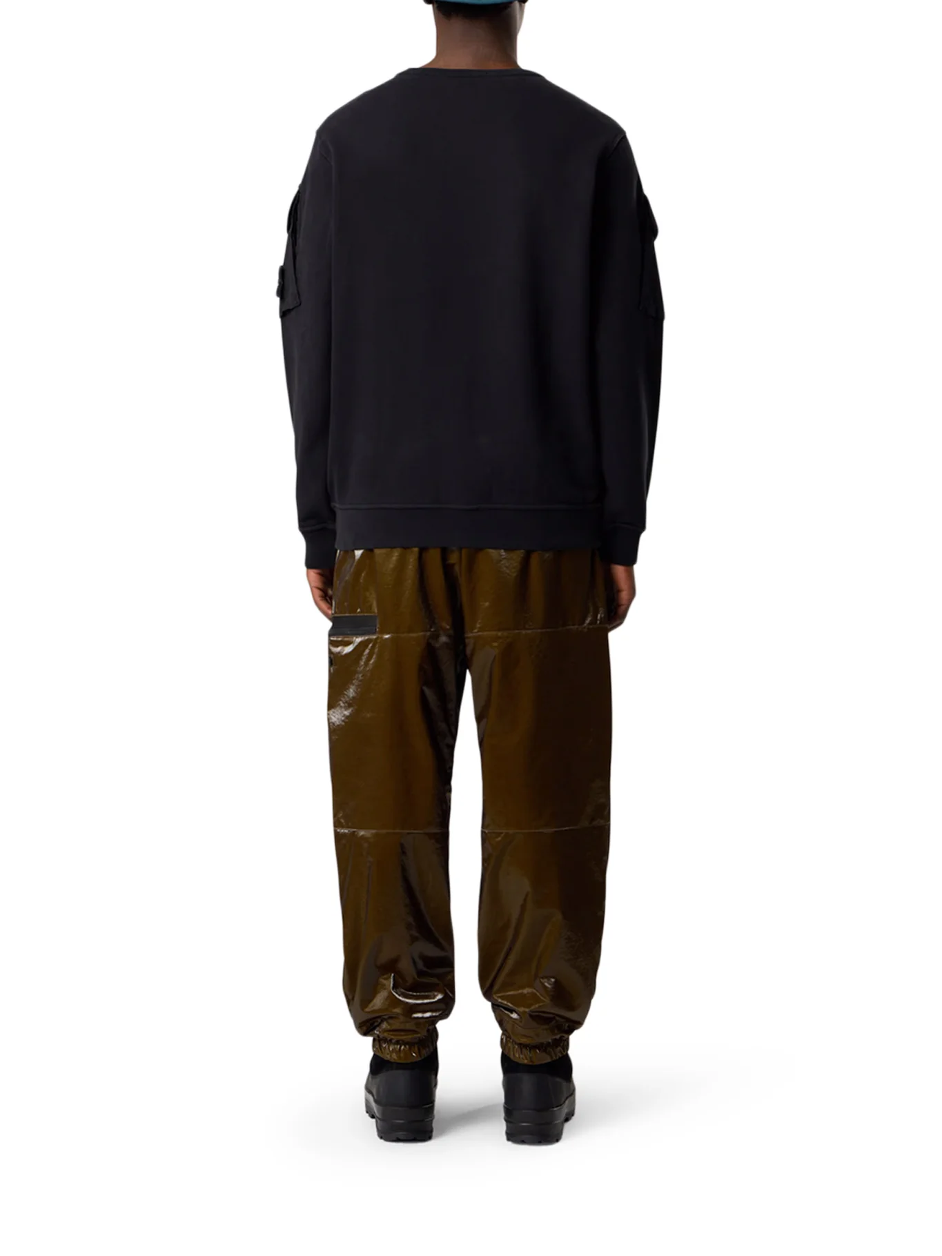COTTON SWEATSHIRT WITH POCKETS ON THE SLEEVES - Image 3