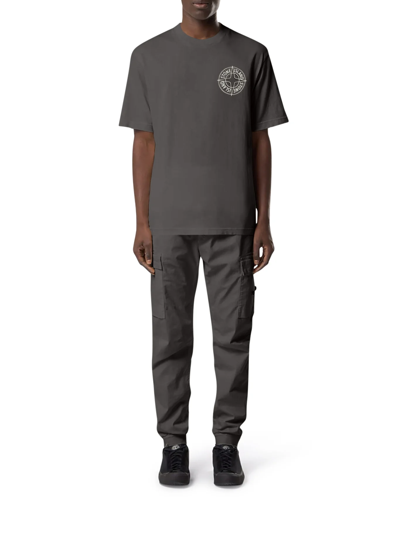 CREW NECK COTTON T-SHIRT WITH PRINT - Image 2