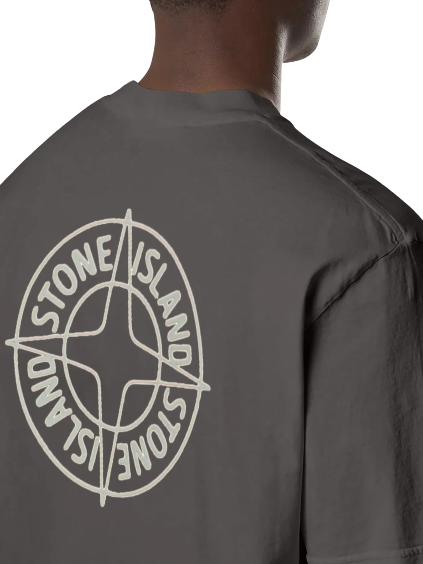 CREW NECK COTTON T-SHIRT WITH PRINT - Image 5