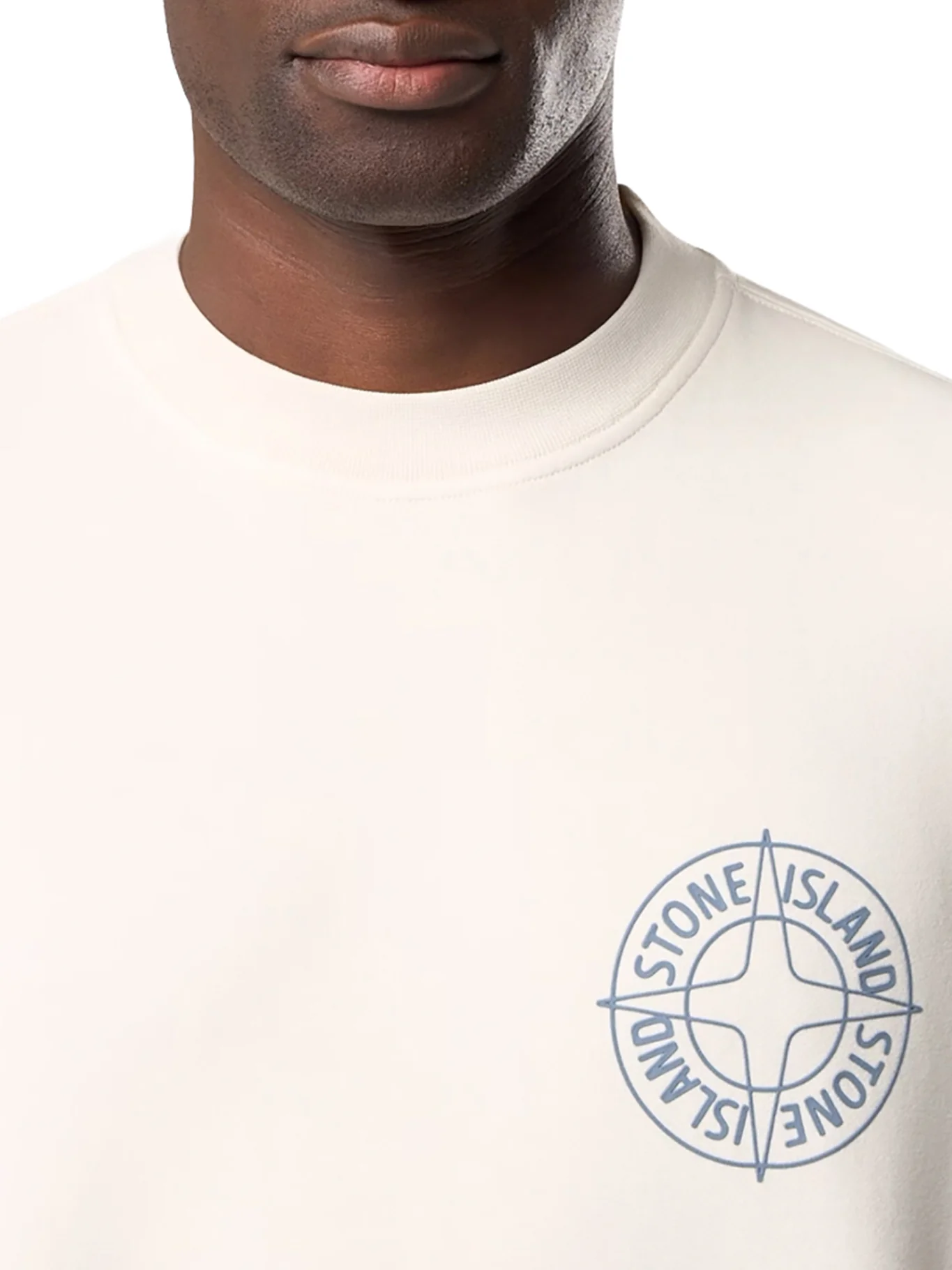 CREW NECK SWEATSHIRT WITH "OUTLINE COMPASS" PRINT - Image 4