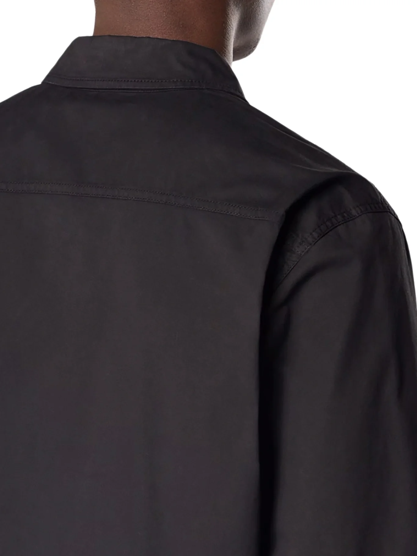 SHORT-SLEEVED SHIRT IN STRETCH ORGANIC COTTON TWILL - Image 6